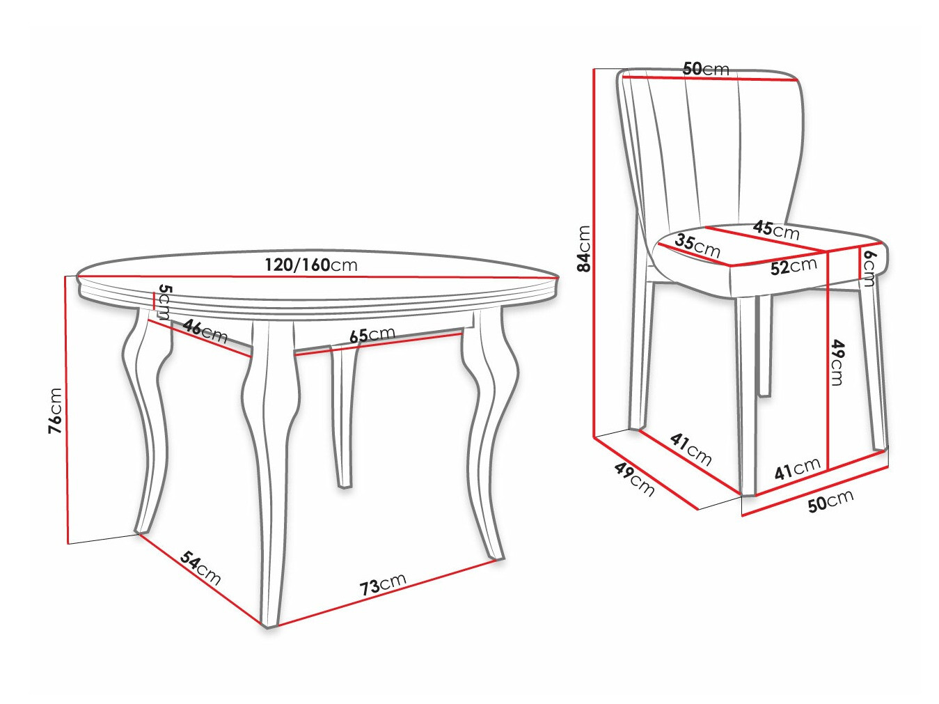 Set de mese Racine 140 (Magic Velvet 2258)