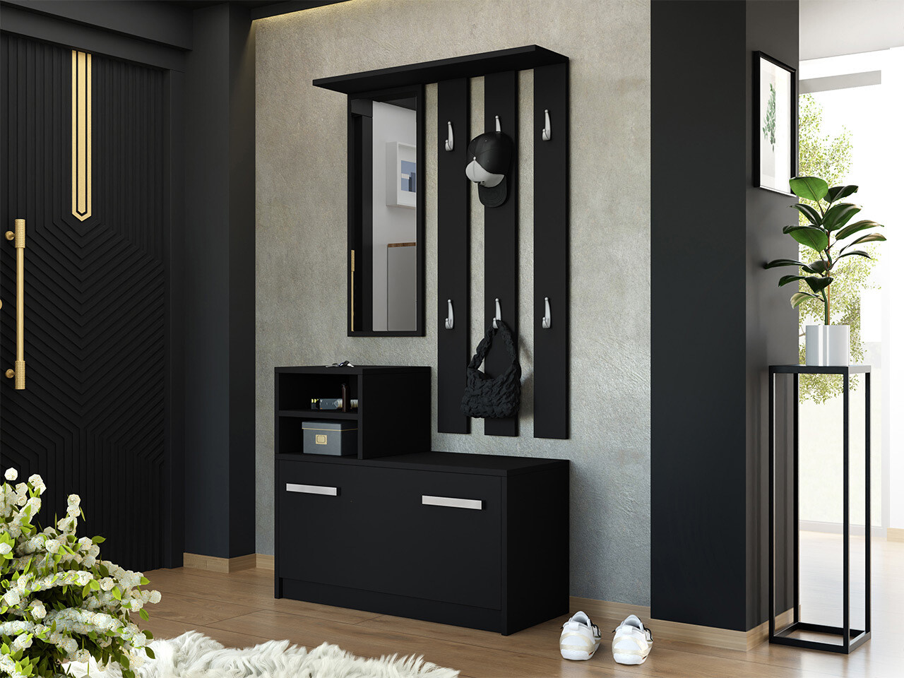 Set de hol Candum (Negru)
