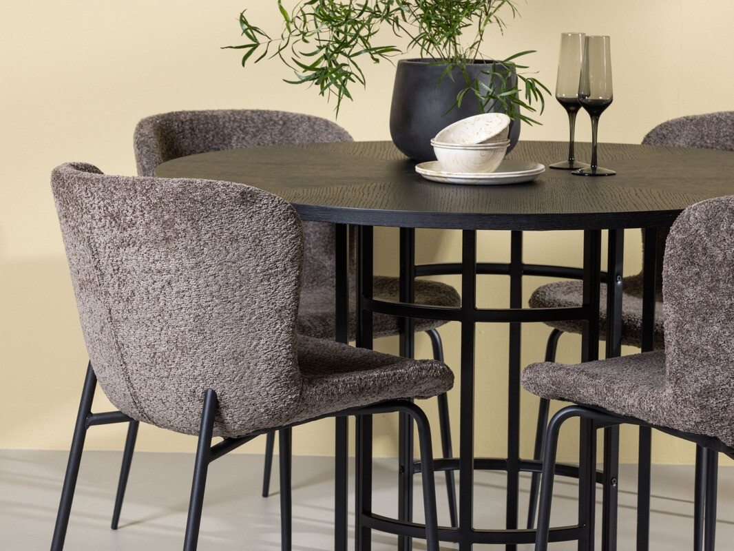 Set de mese Dallas 4143 (Maro + Negru)