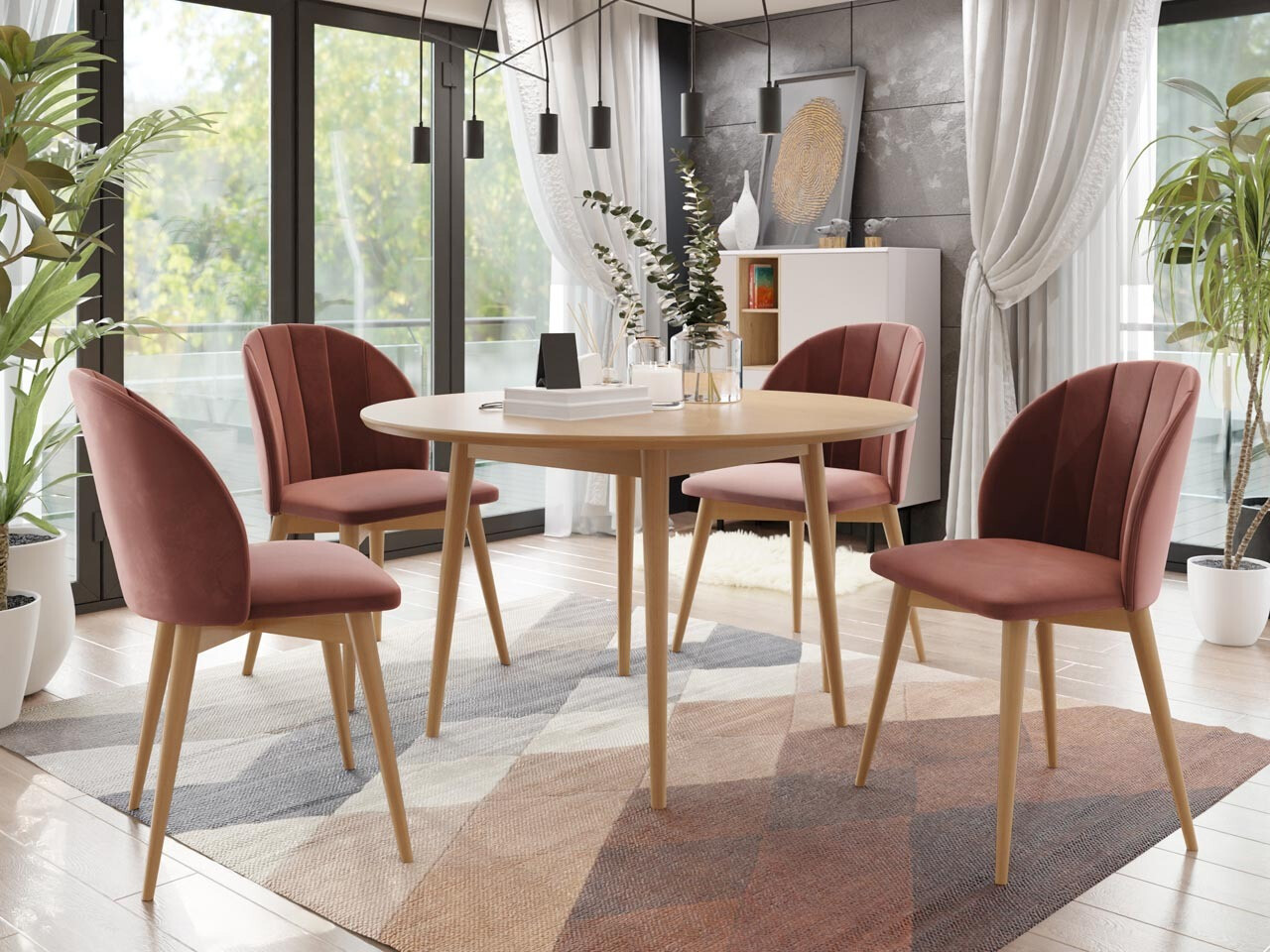Set de mese Racine 127 (Maro + Magic Velvet 2258)