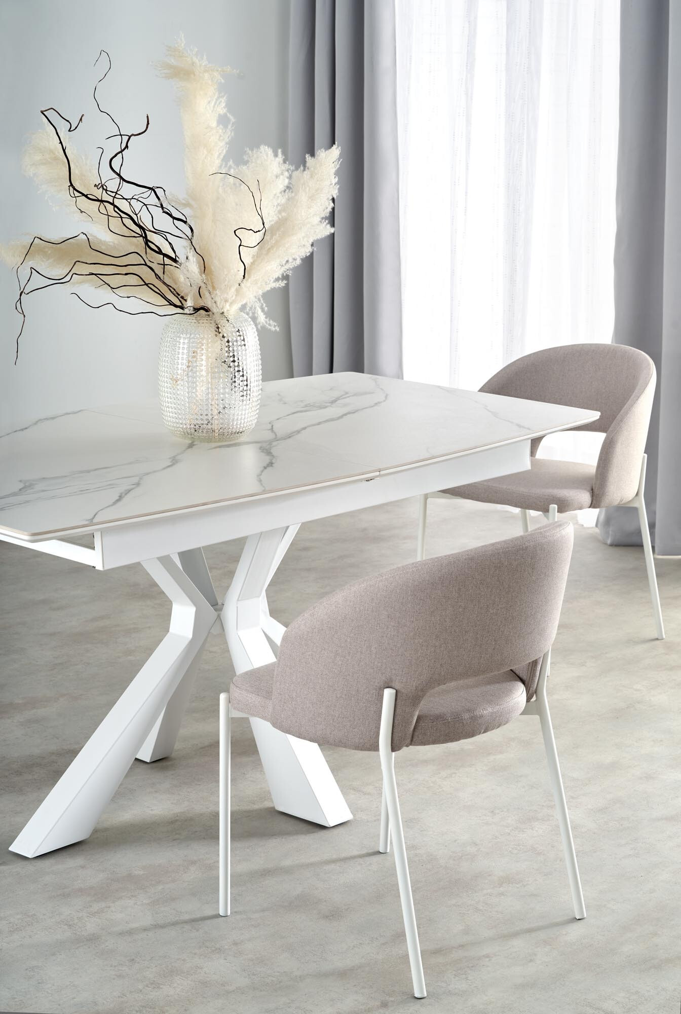 Scaun Houston 1266 (Crem + Alb)