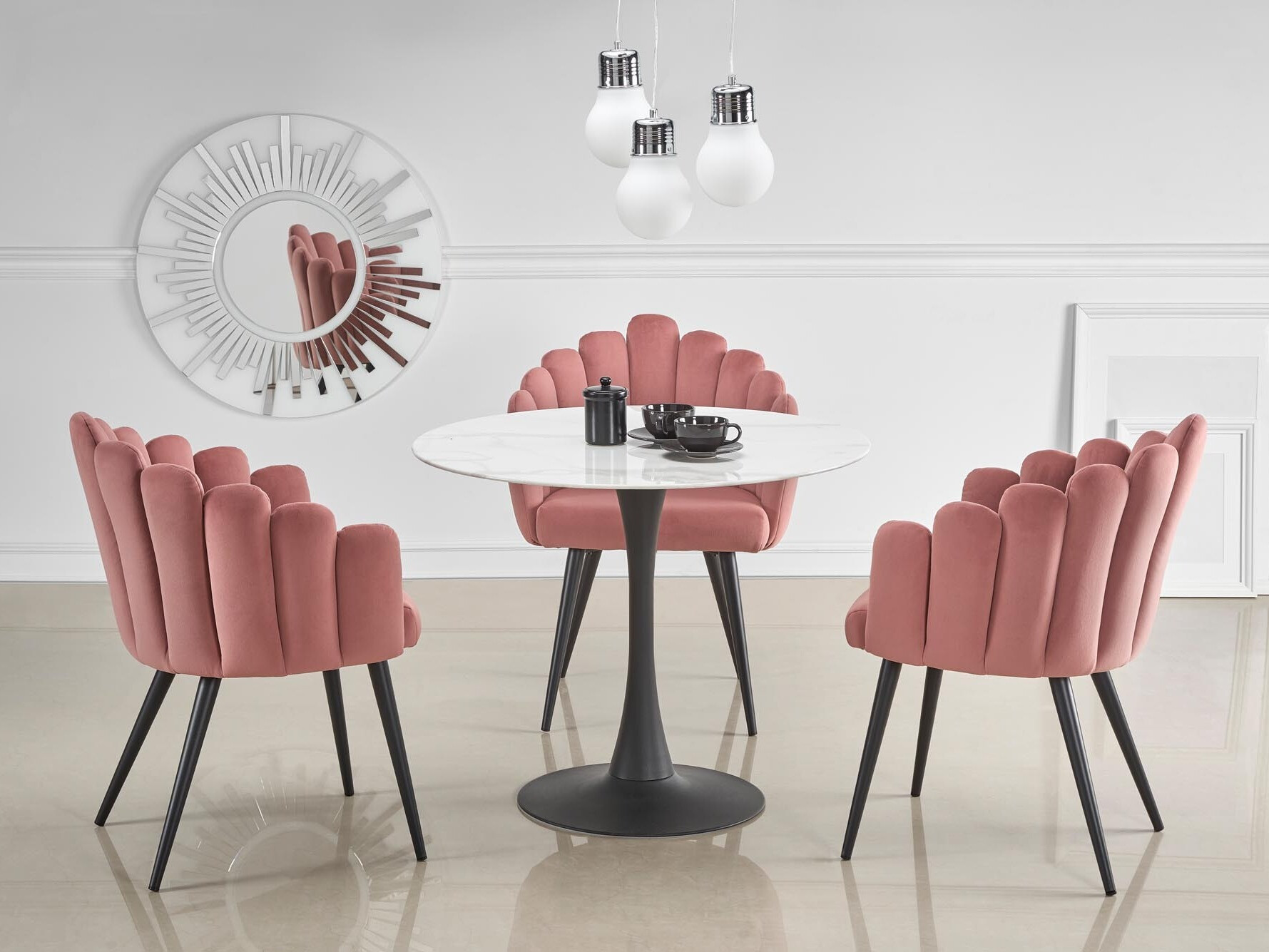 Scaun Houston 976 (Roze + Negru)