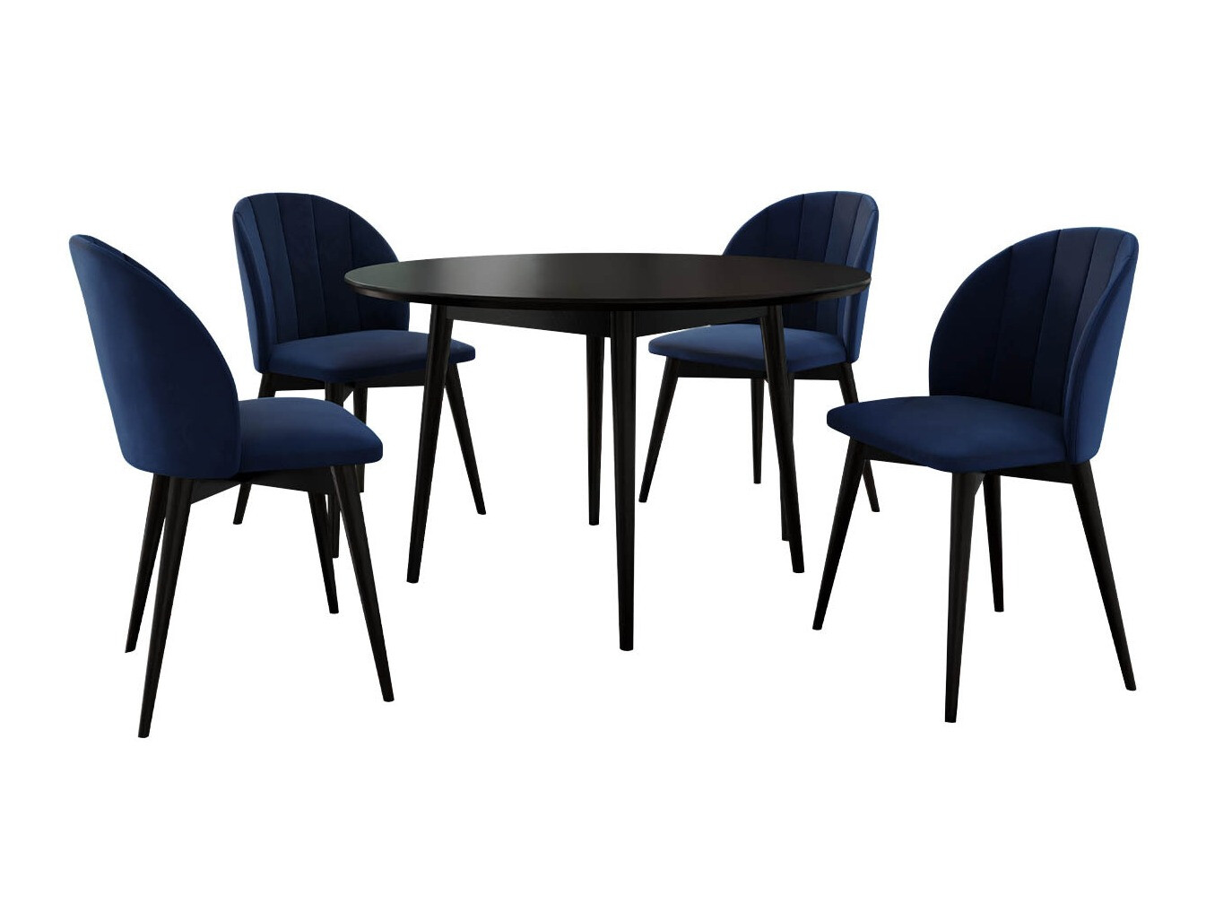 Set de mese Racine 127 (Negru + Magic Velvet 2216)