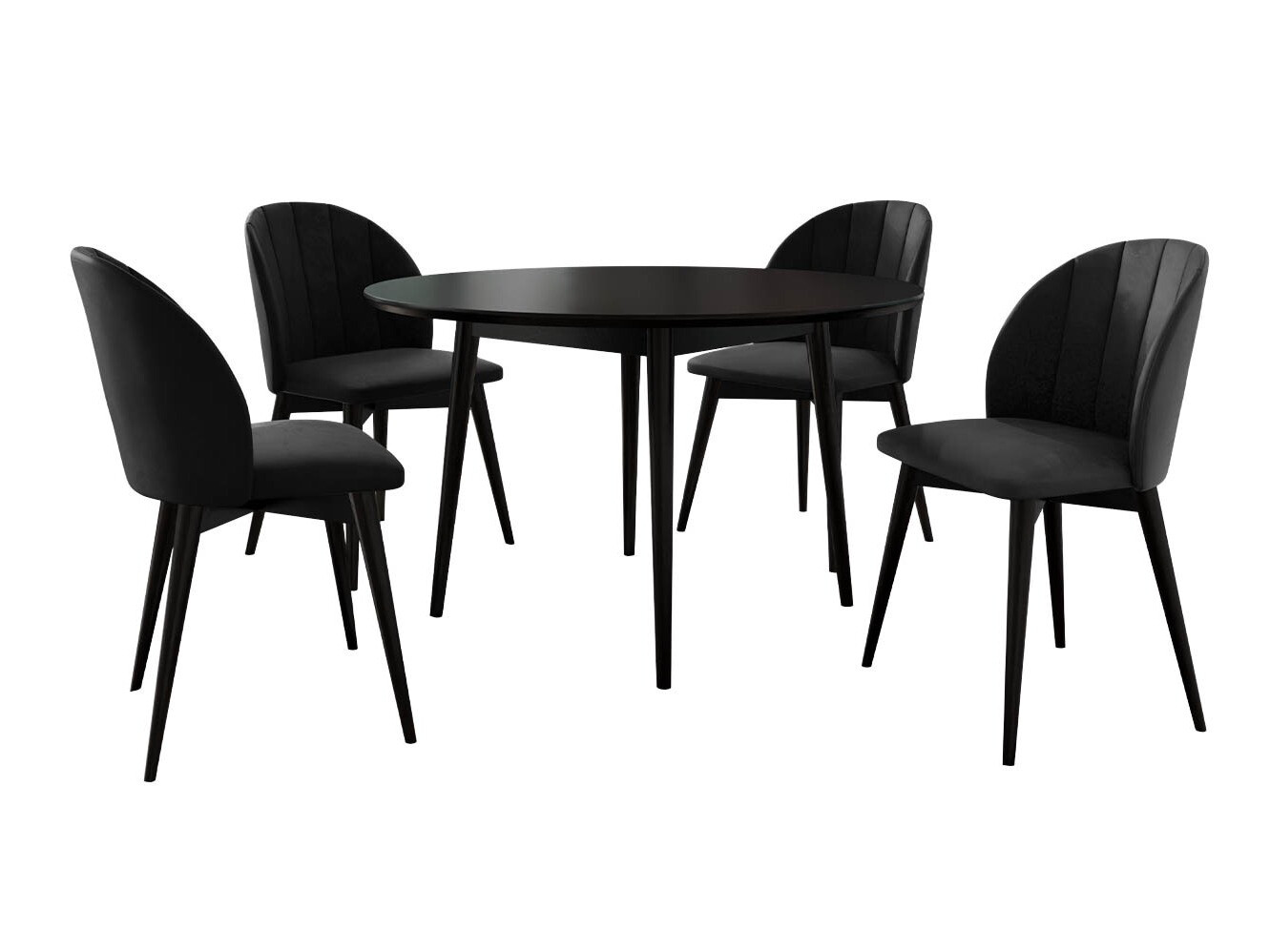 Set de mese Racine 127 (Negru + Magic Velvet 2219)