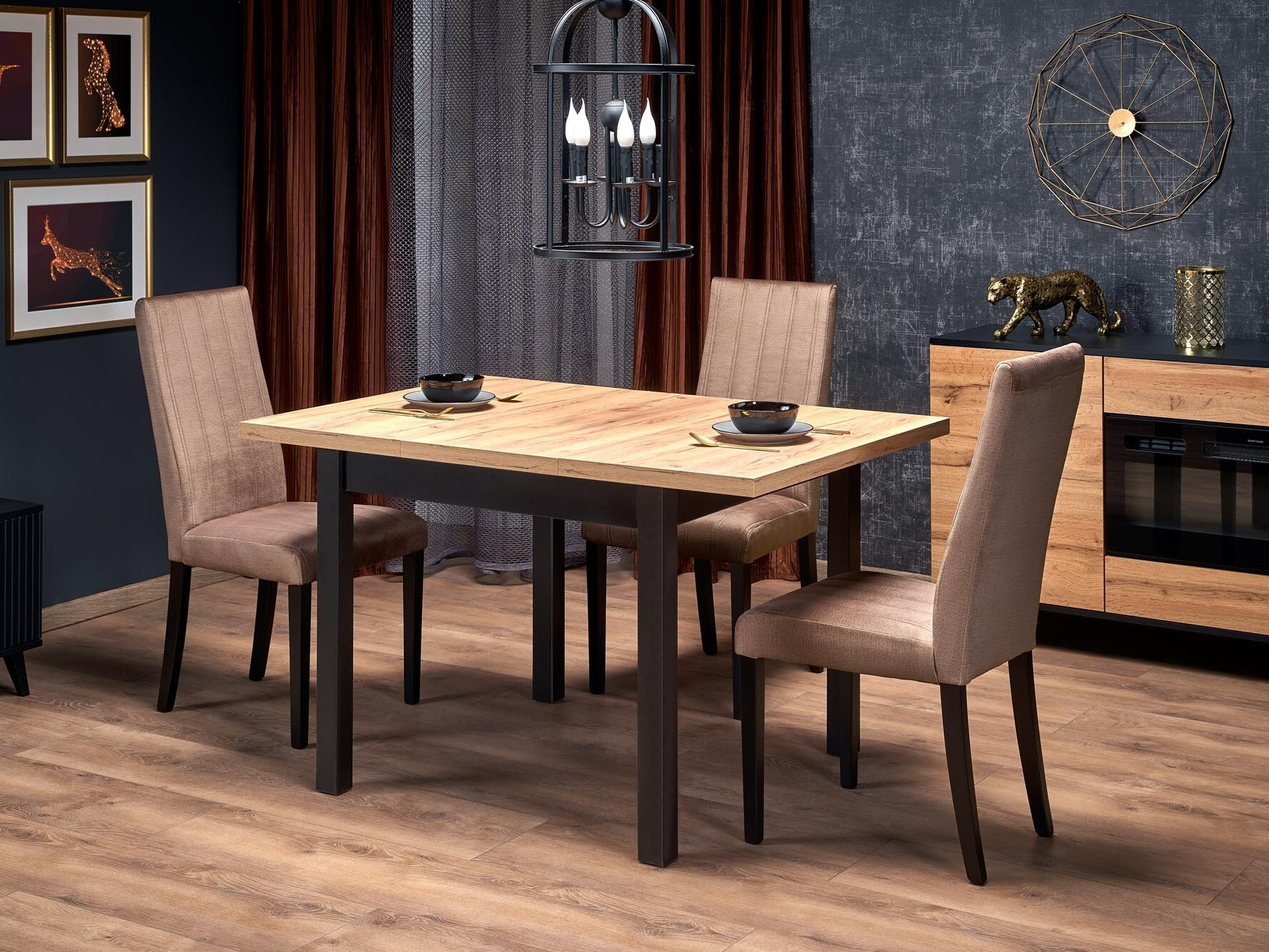 Scaun Houston 684 (Maro deschis + Negru)