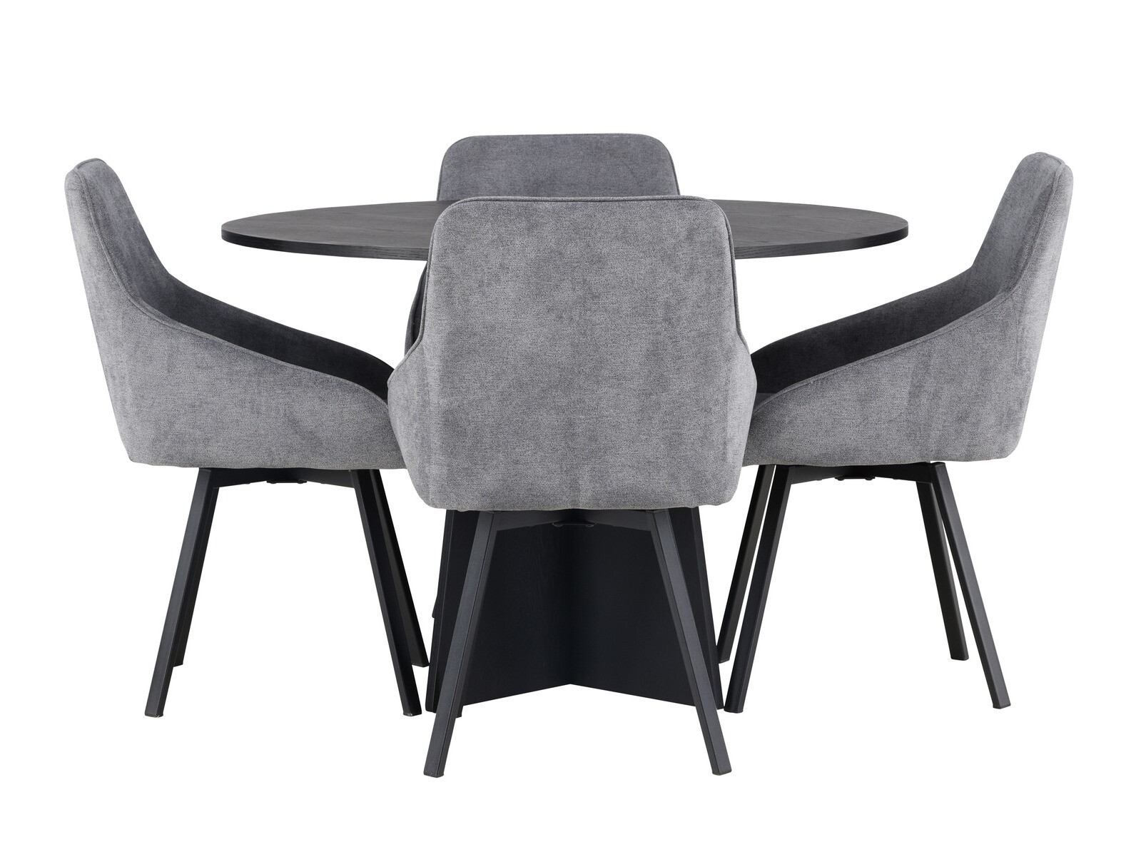 Set de mese Dallas 4325 (Gri inchis + Negru)