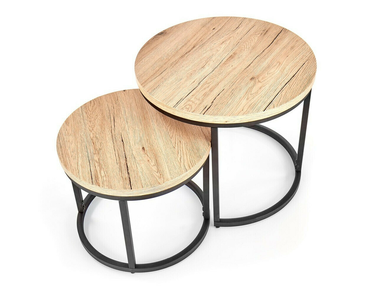 Set de măsuțe de cafea Houston 951 (Stejar San Remo + Negru)