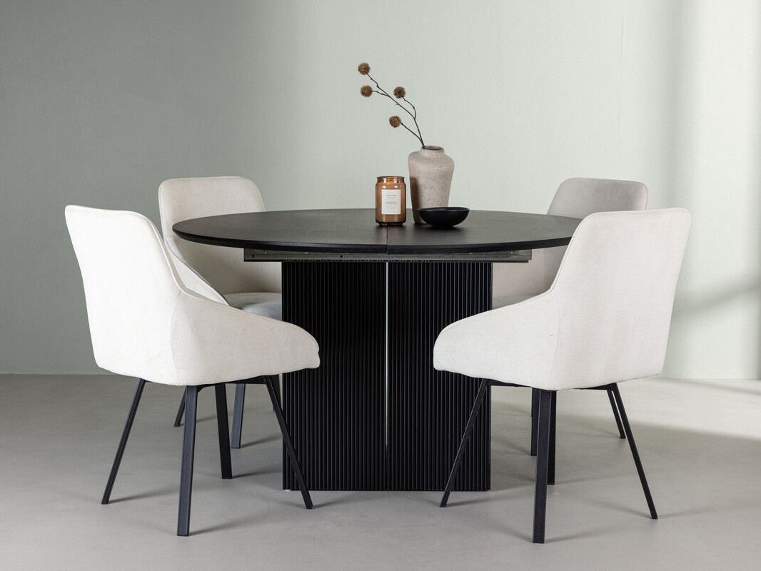 Set de mese Dallas 4335 (Negru + Bej)