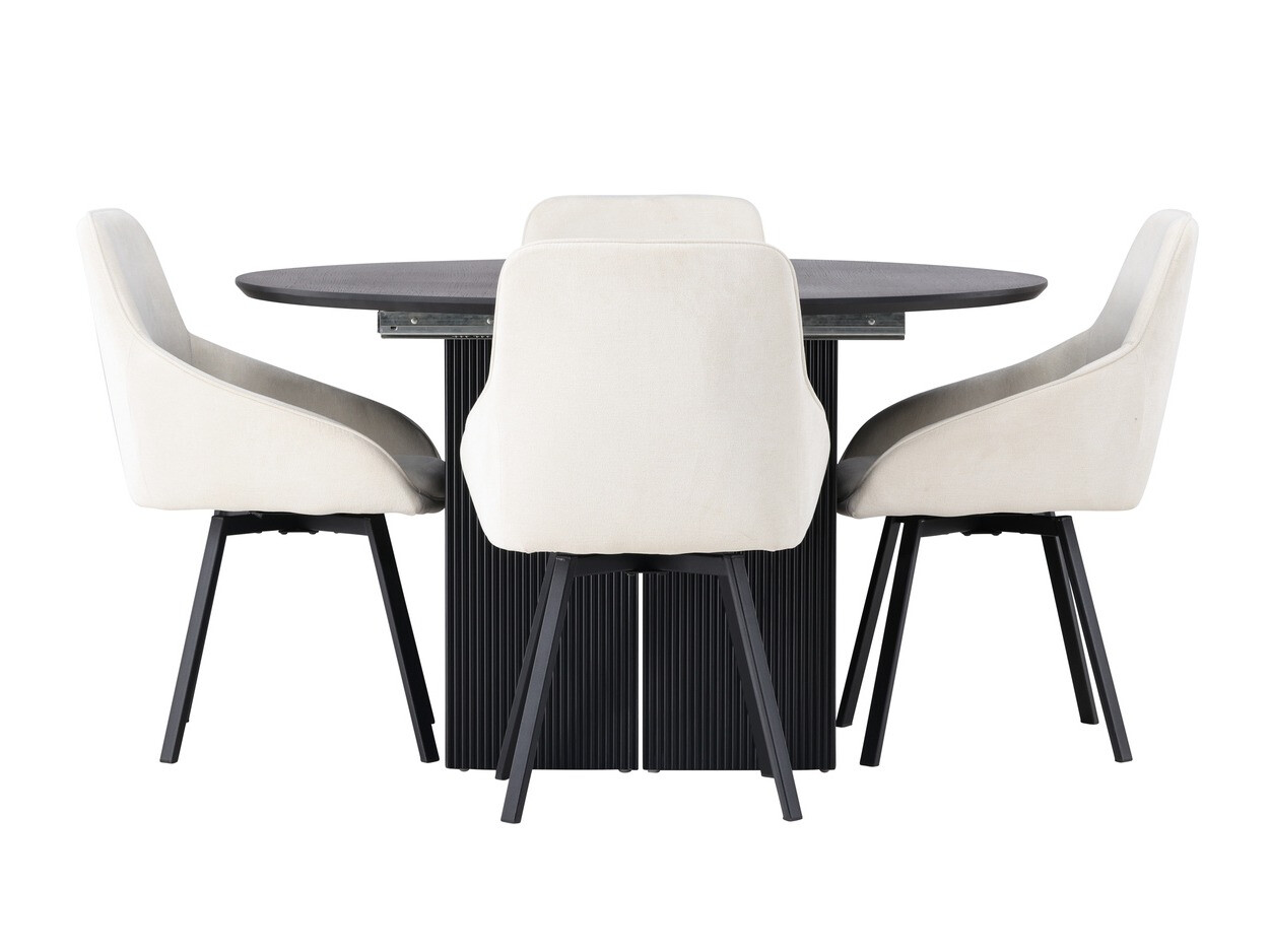 Set de mese Dallas 4335 (Negru + Bej)