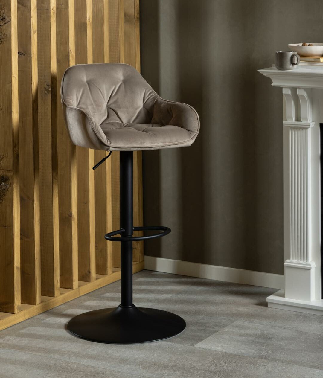 Scaun bar Norsica 776 (Negru + Bej)