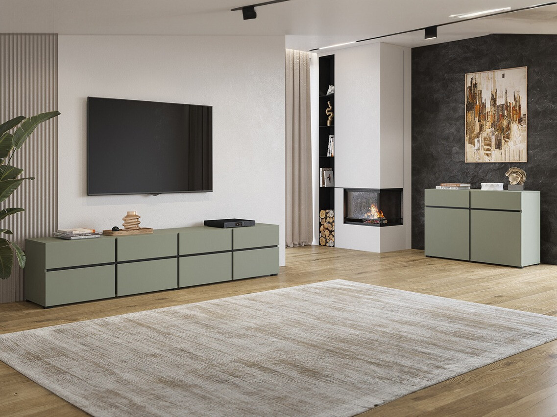 Set de living Alfere 107 (Verde)