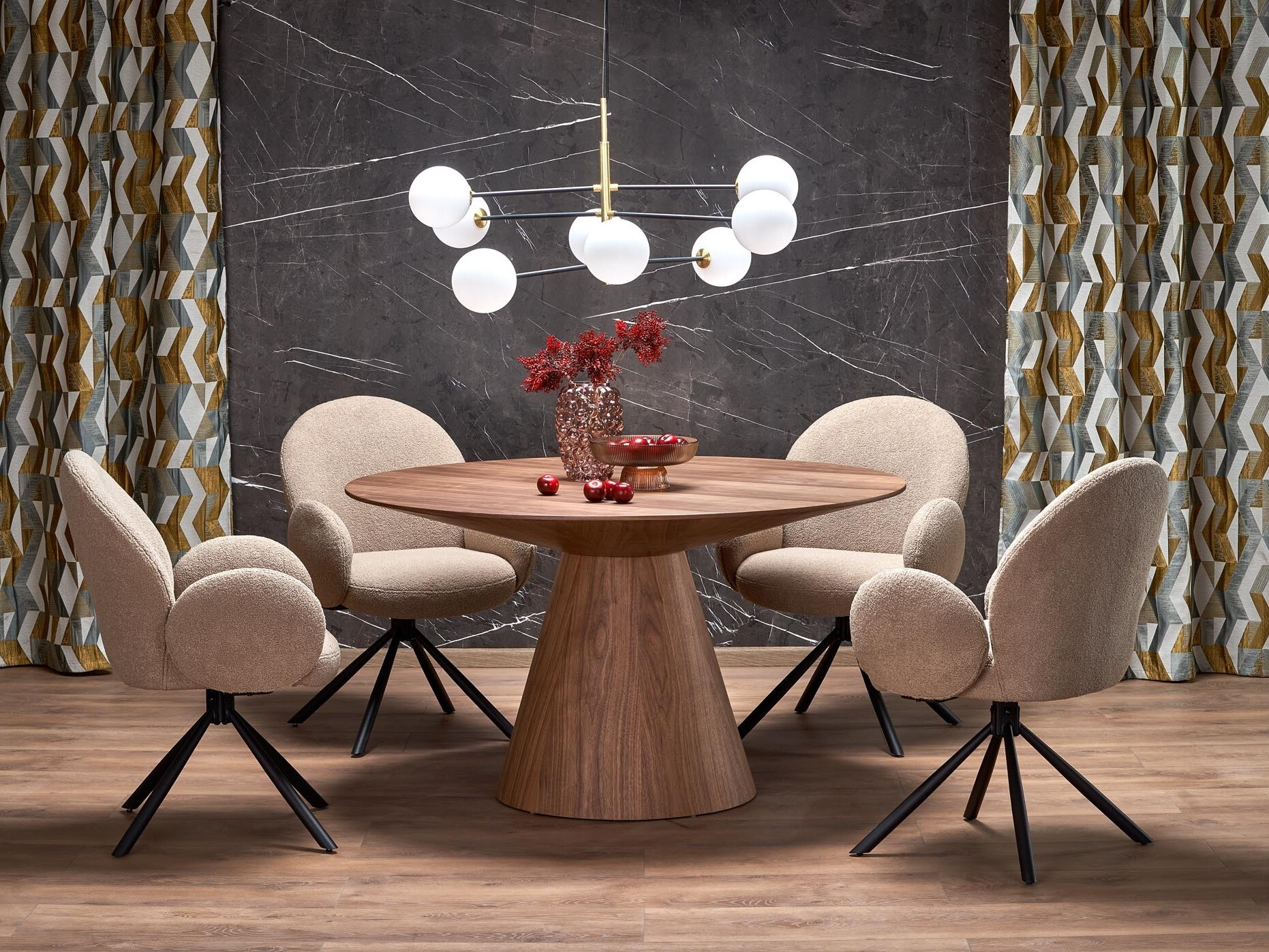 Scaun Houston 1527 (Cappuccino + Negru)