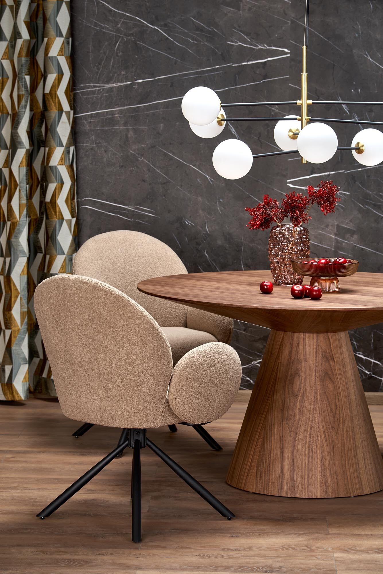 Scaun Houston 1527 (Cappuccino + Negru)