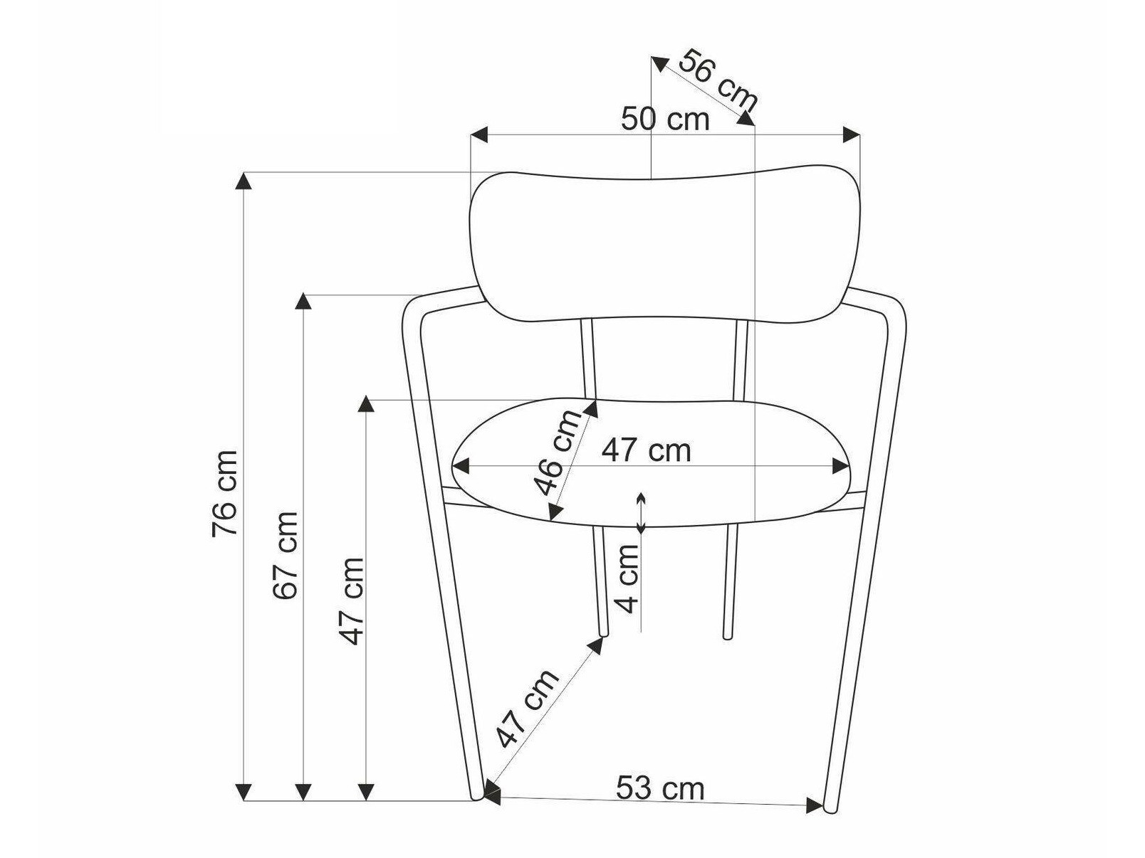 Scaun Houston 1629 (Crem + Auriu)