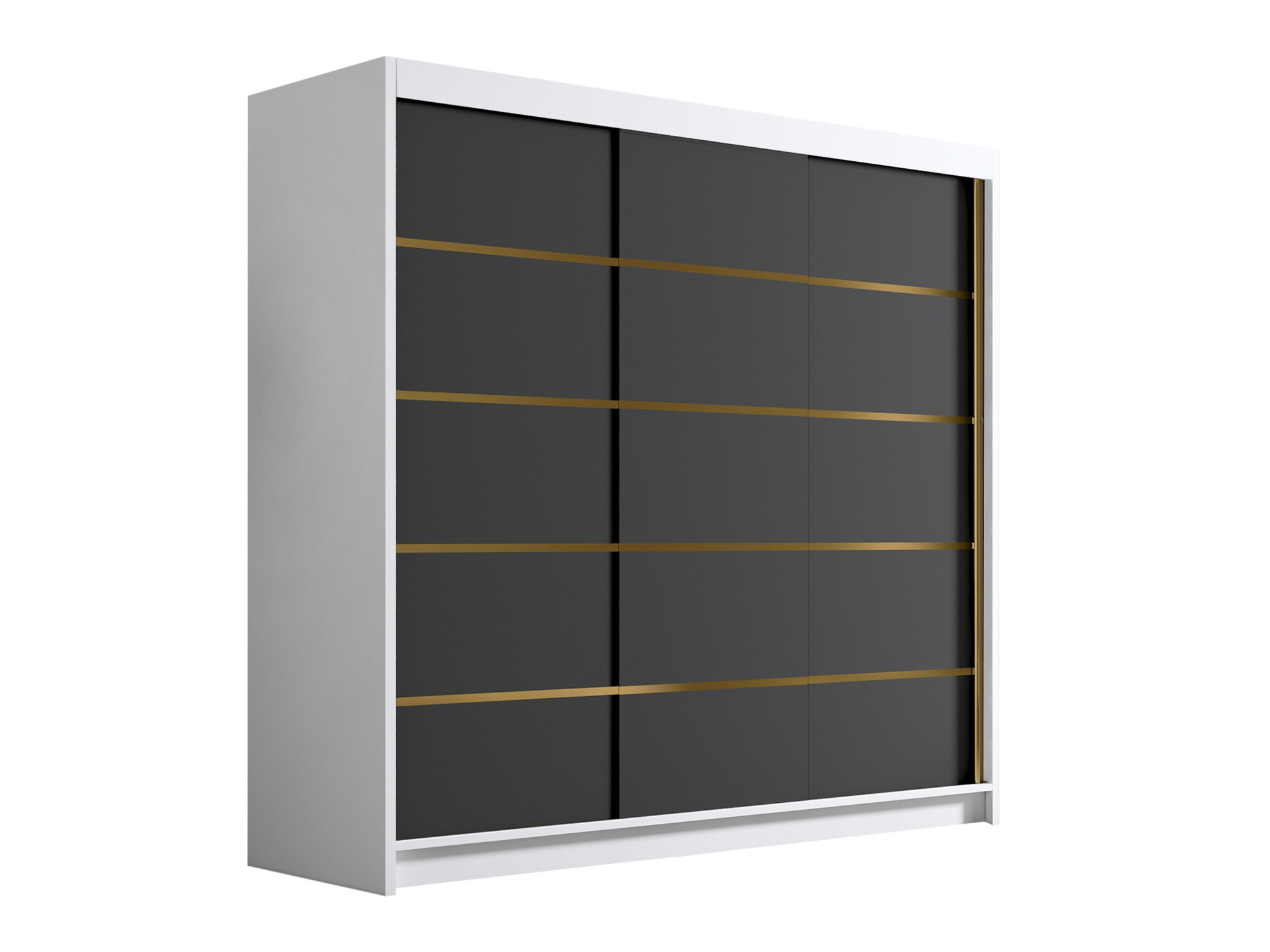 Dulap Closico Plenor VI (Alb + Negru)