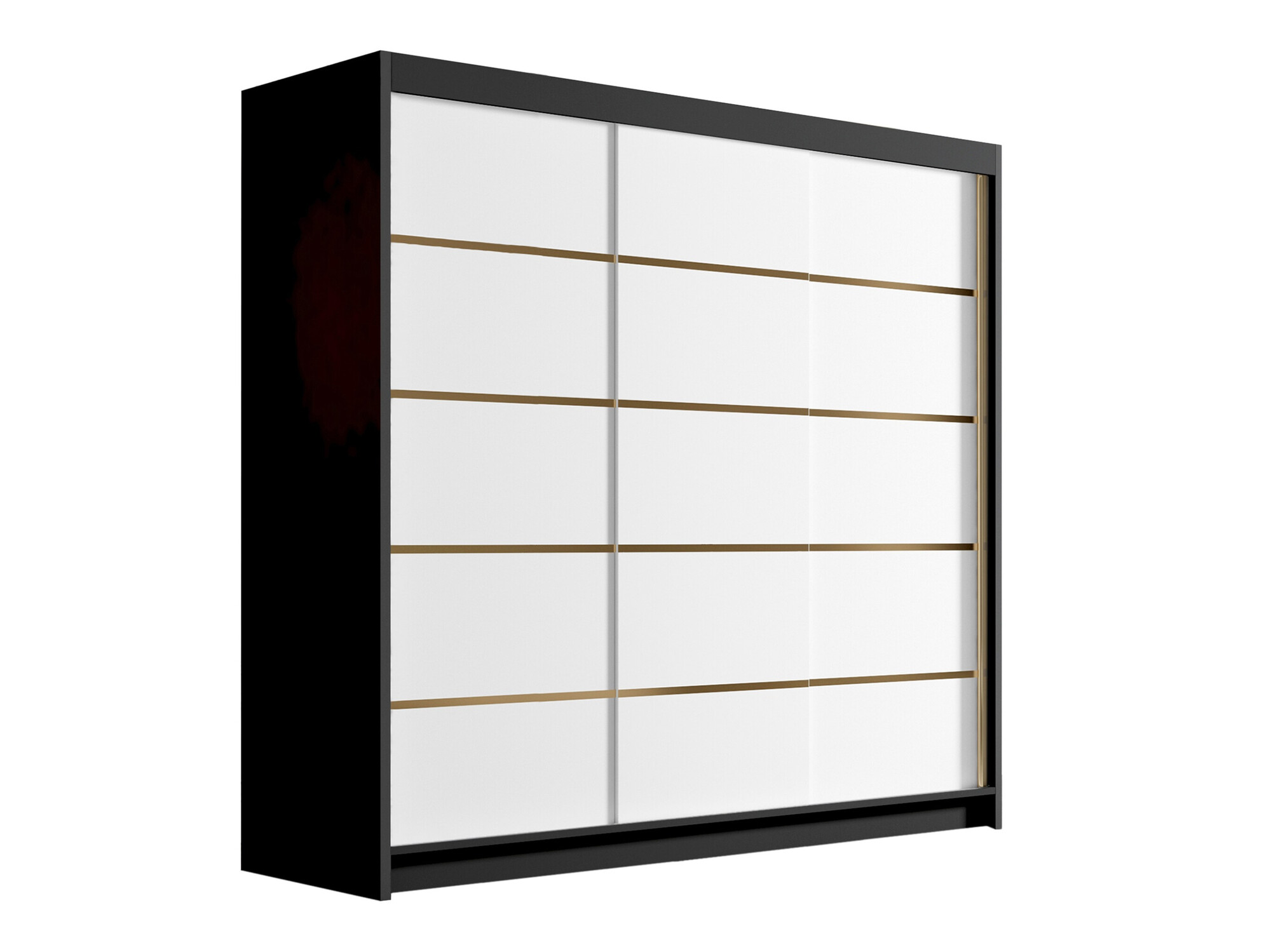Dulap Closico Plenor VI (Negru + Alb)