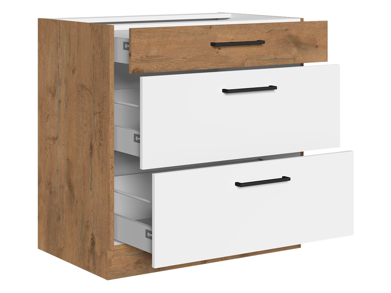 Dulap modular cu sertare Wood Grey 123