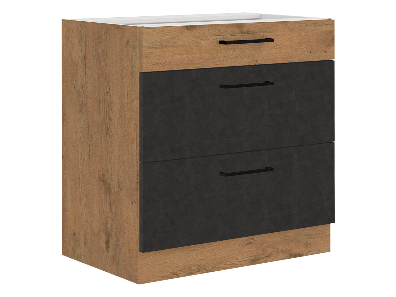 Dulap modular cu sertare Wood Grey 123