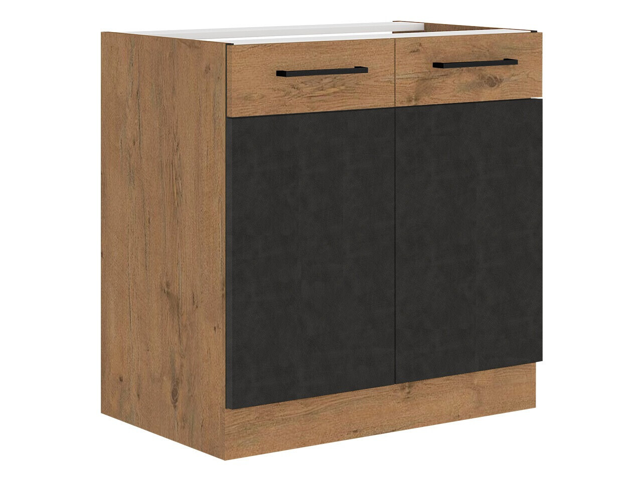 Dulap modular cu uși pentru chiuvetă Wood Grey 108