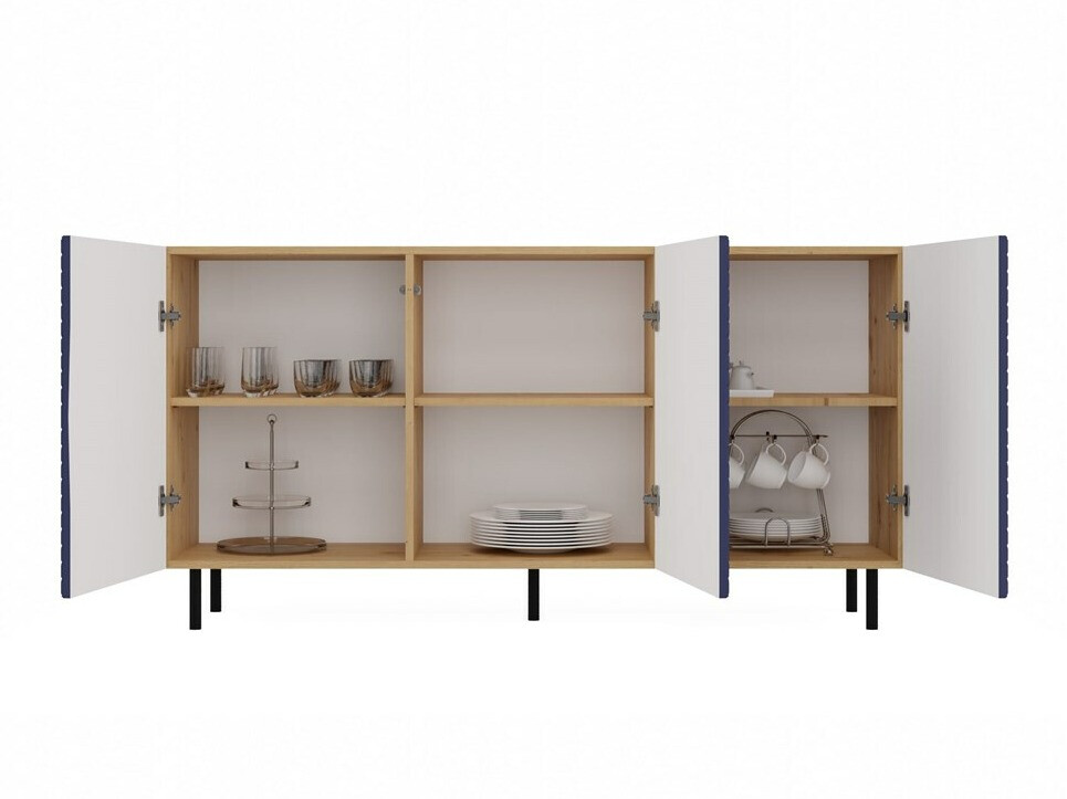 Bufet Romseru 103 (Albastru + Stejar artizan)