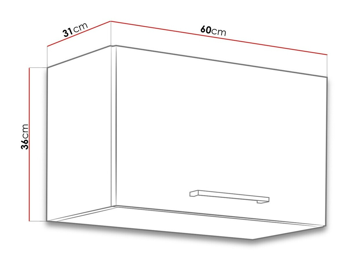 Dulap de perete modular Wood Grey 111