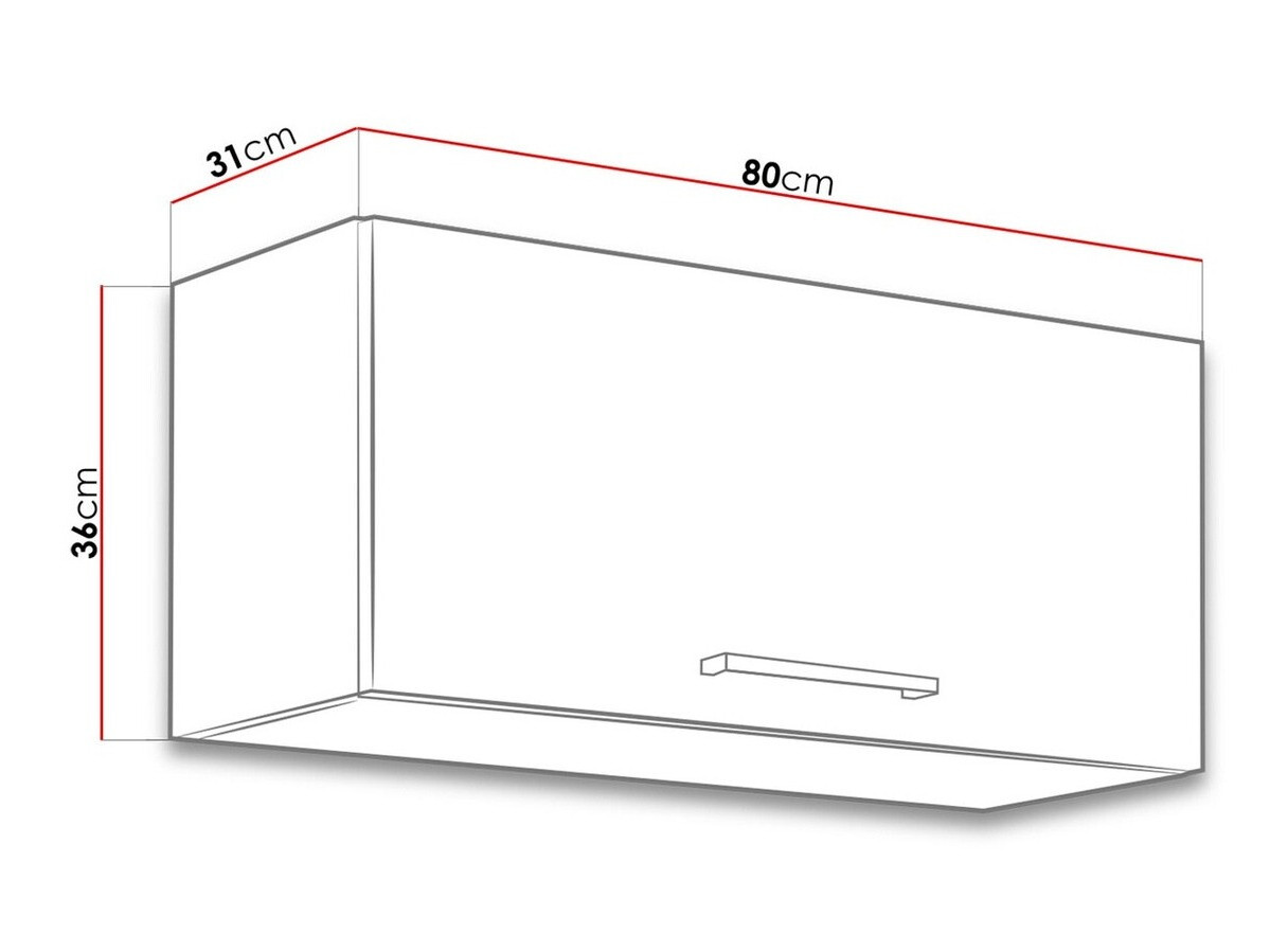 Dulap de perete modular Wood Grey 129