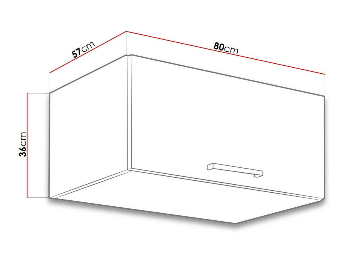 Dulap de perete modular Wood White 134