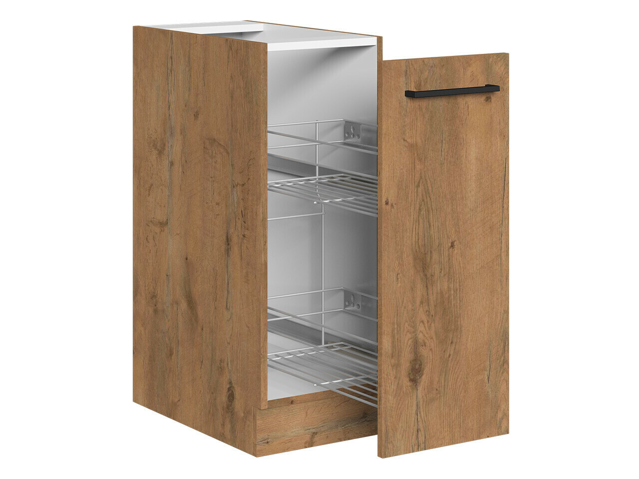 Dulap modular cu coș extensibil Wood 107