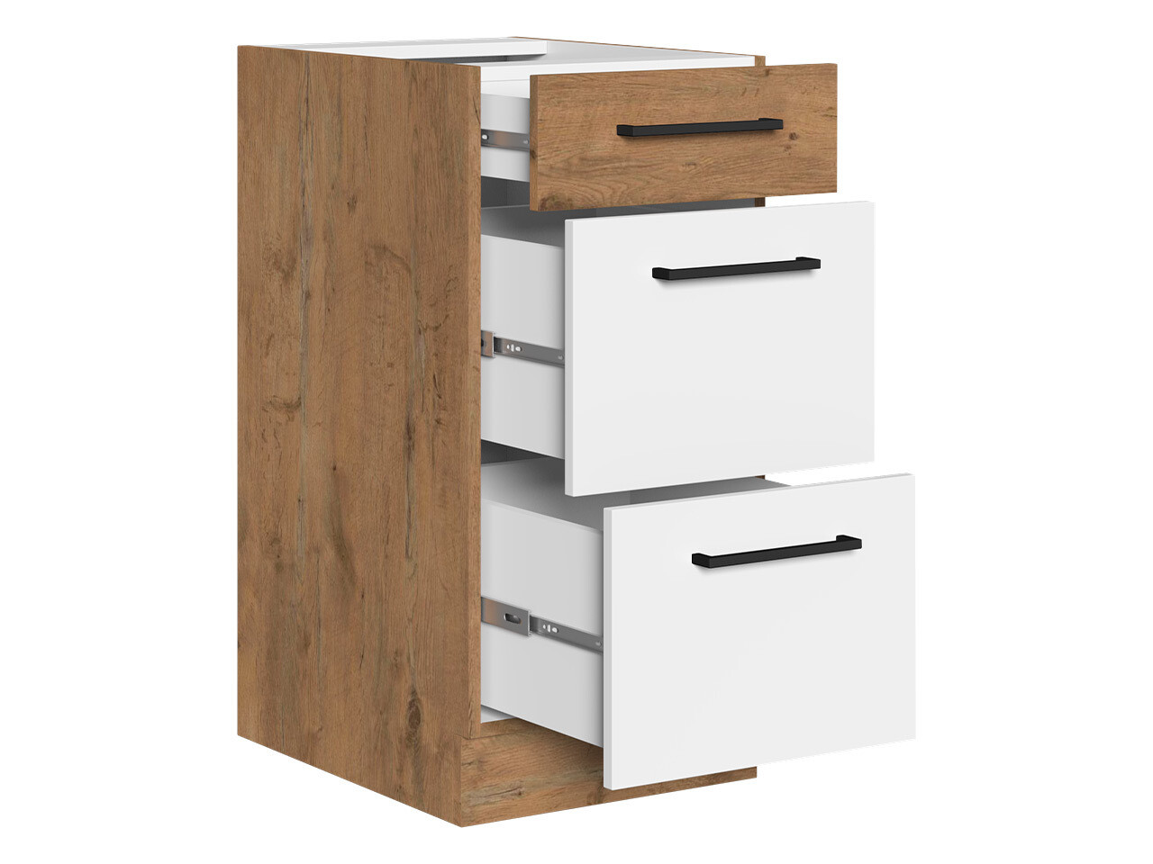 Dulap modular cu sertare Wood Grey 132