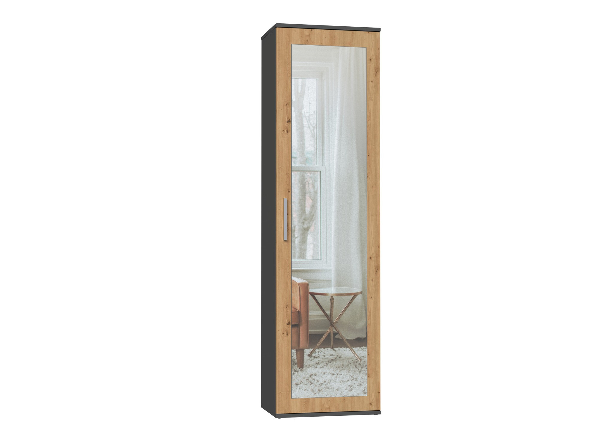 Dulap Mandeville 127 (Stejar artizan + Antracit)