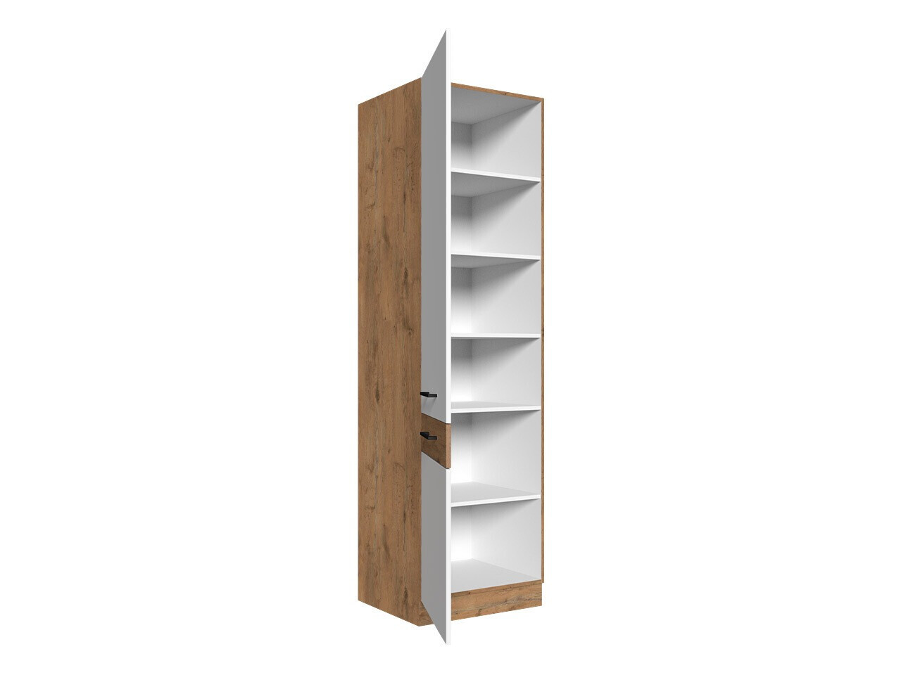 Dulap modular cu uși Wood White 114