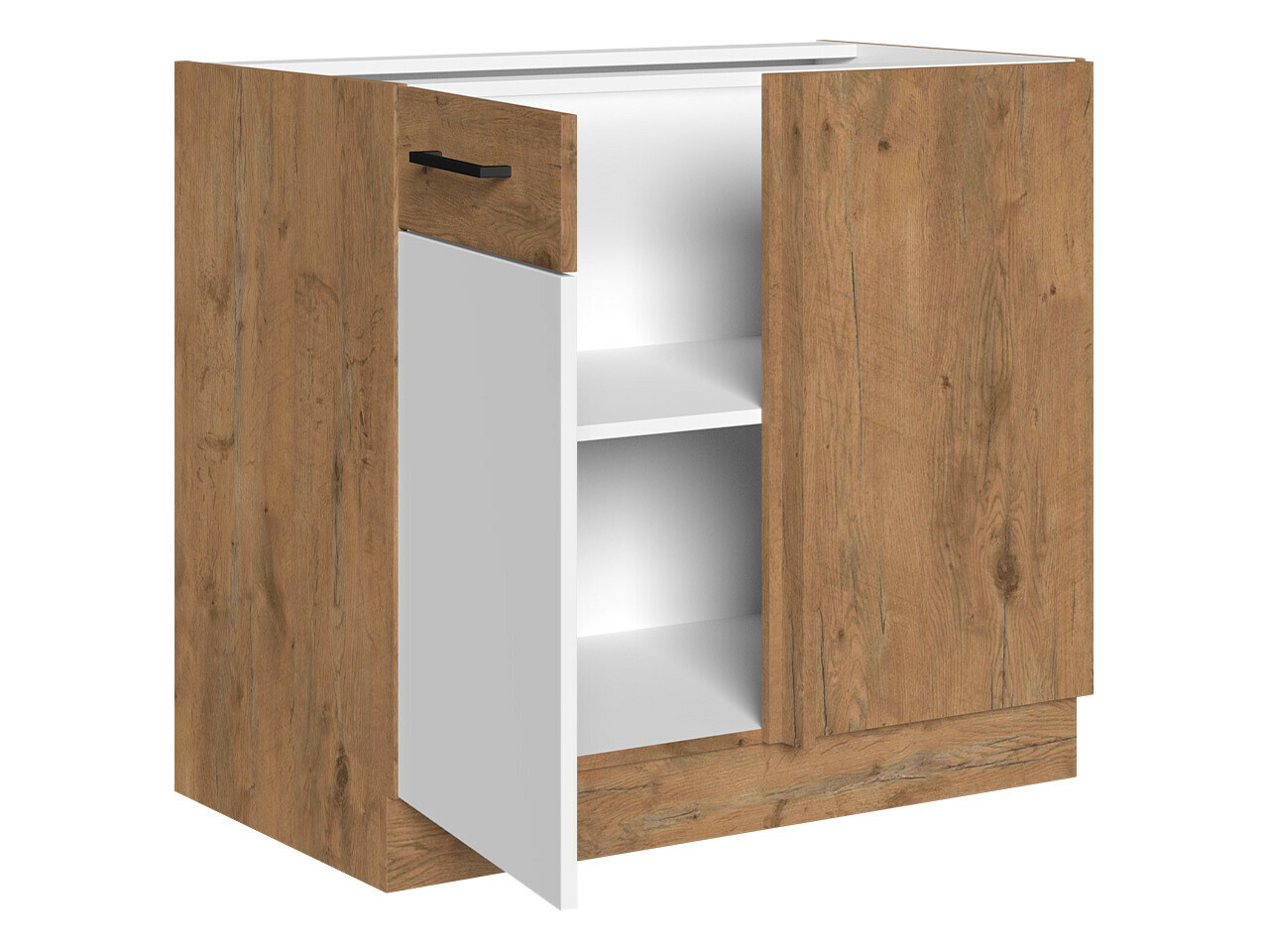 Dulap modular cu uși Wood White 103