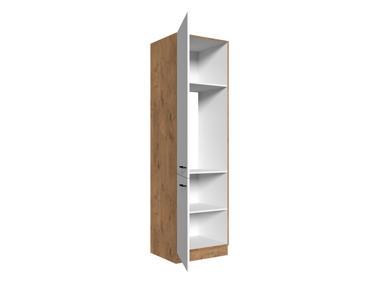 Dulap modular cu uși Wood White 135