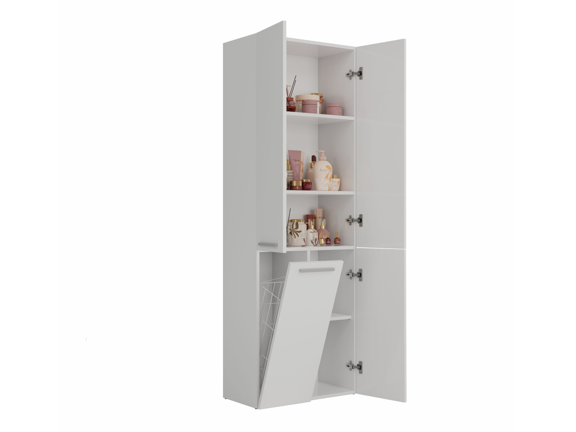 Cabinet de baie neancorat Nolmaru 100 (Alb)