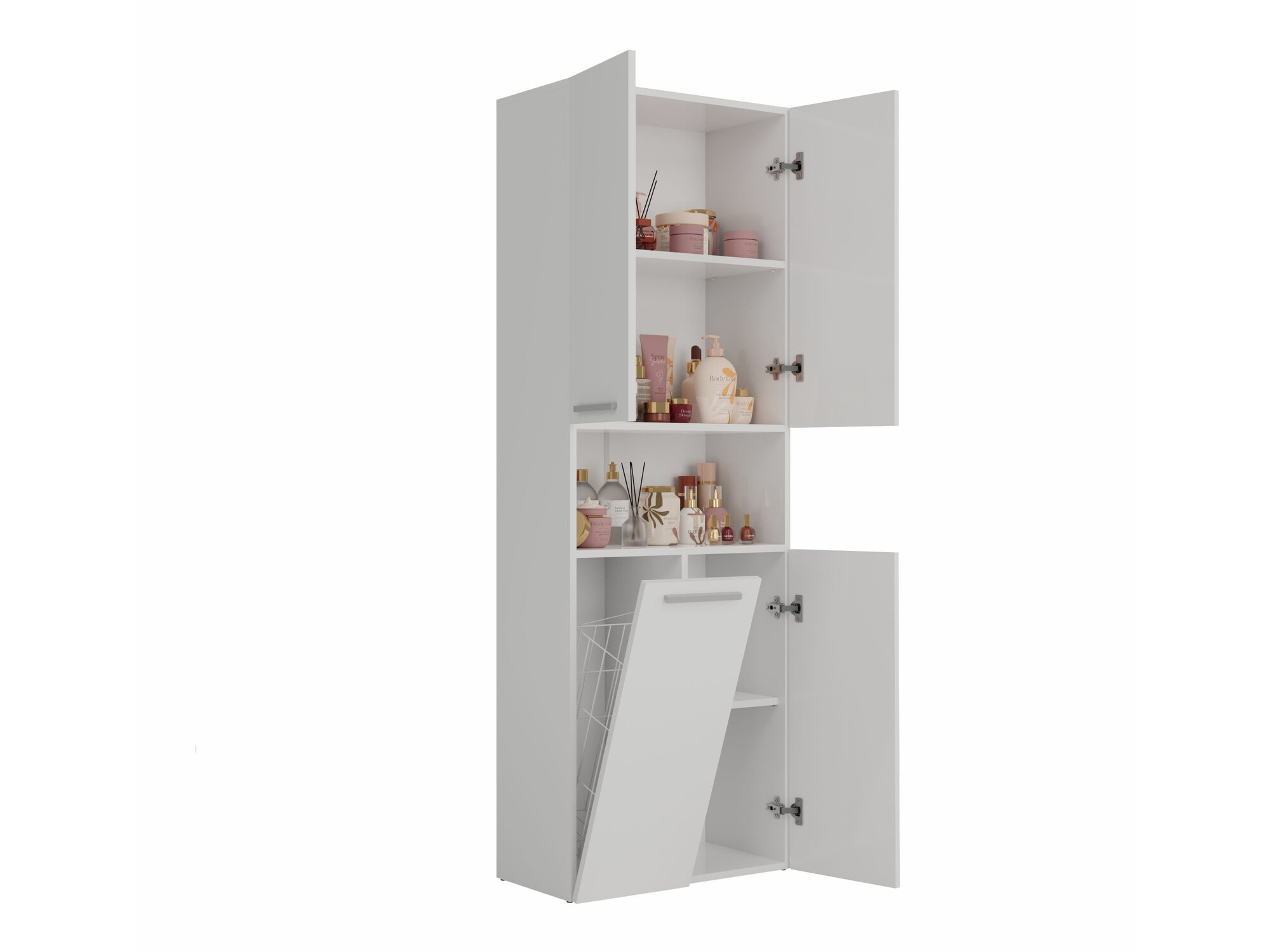 Cabinet de baie neancorat Nolmaru 101 (Alb)