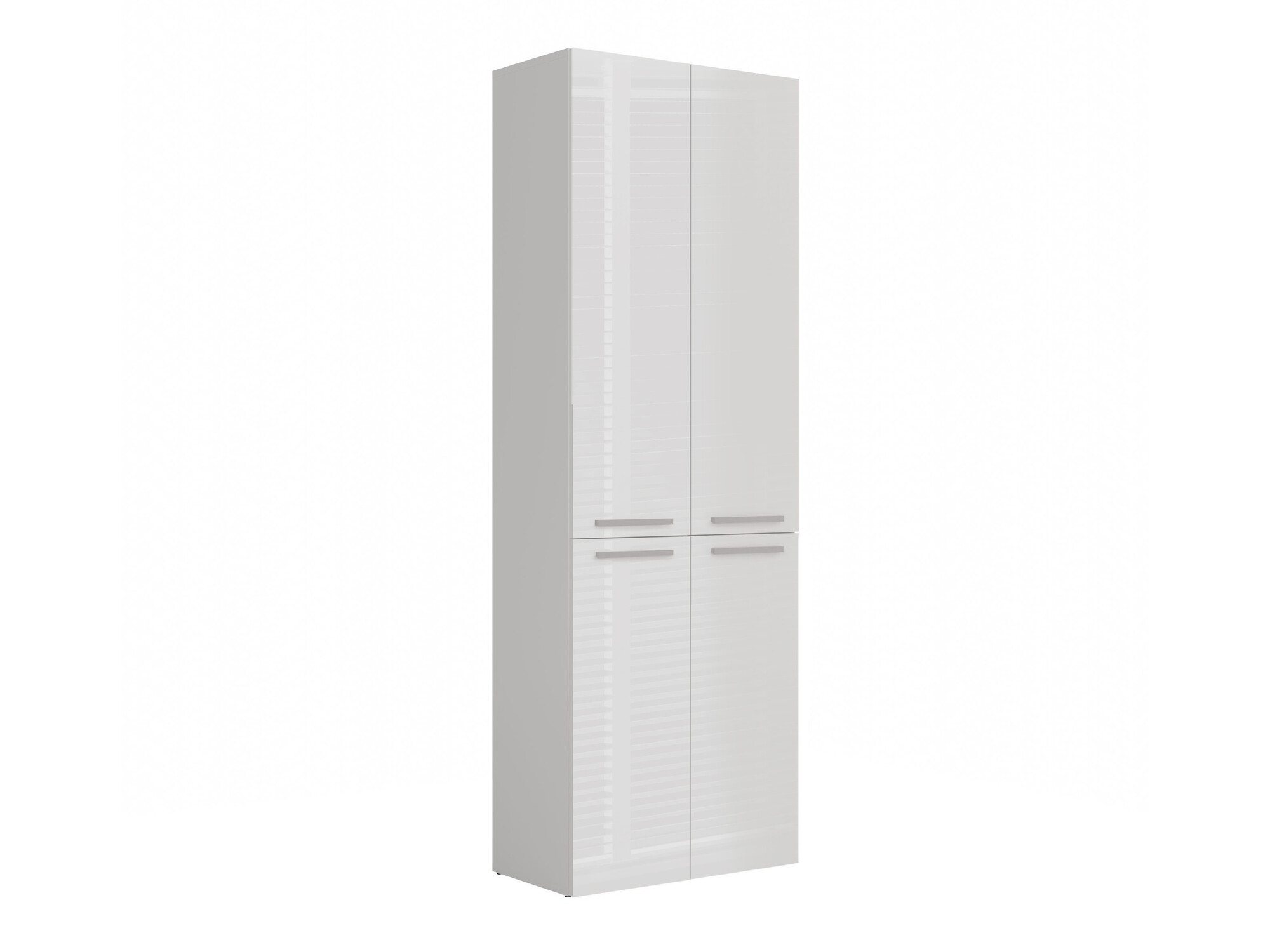 Cabinet de baie neancorat Nolmaru 102 (Alb + Alb lucios)
