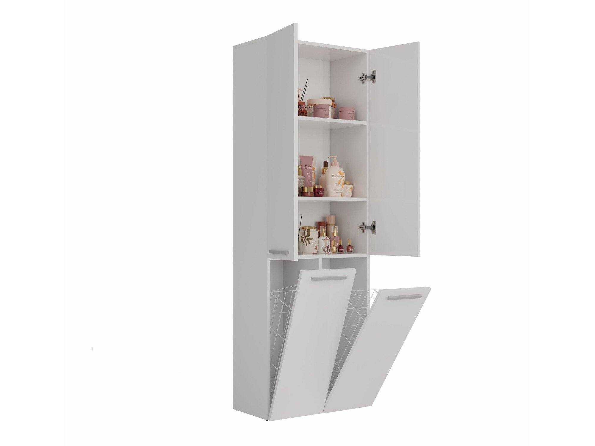 Cabinet de baie neancorat Nolmaru 102 (Alb)