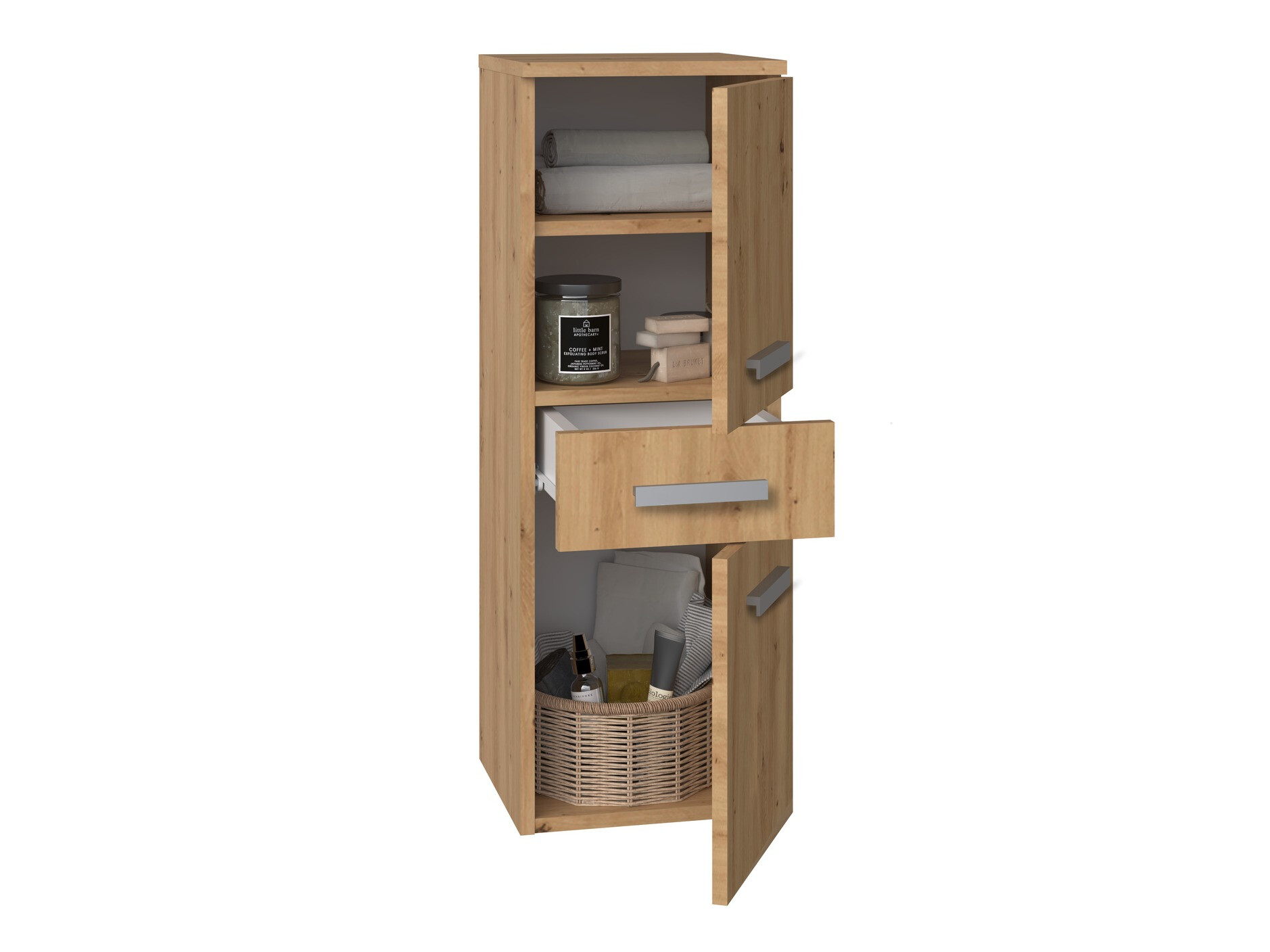 Cabinet de baie neancorat Nolmaru 108 (Stejar artizan)