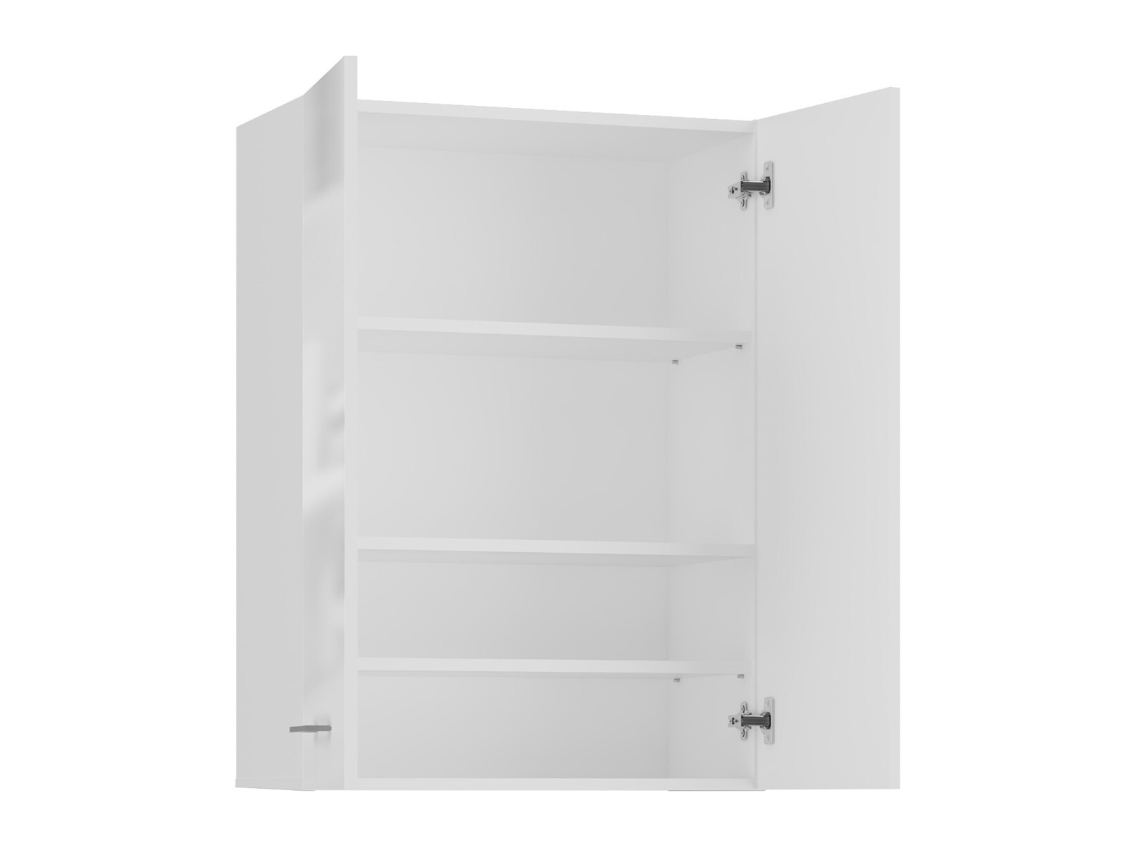 Cabinet de baie suspendat Balelbo 105 (Alb + Alb lucios)
