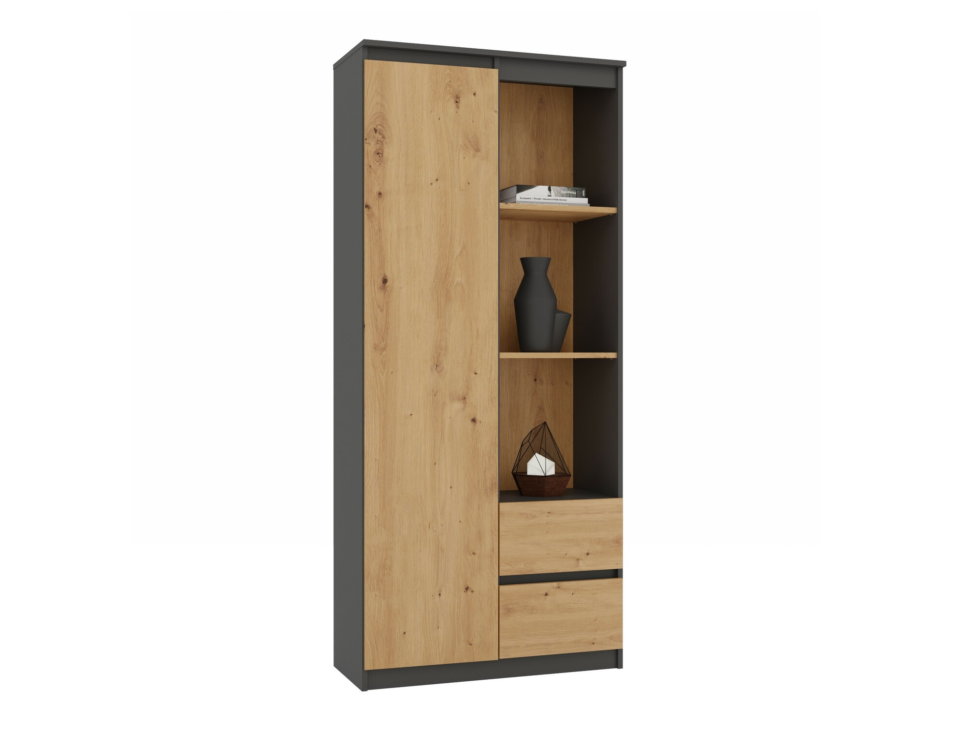 Raft Mandeville 182 (Antracit + Stejar artizan)