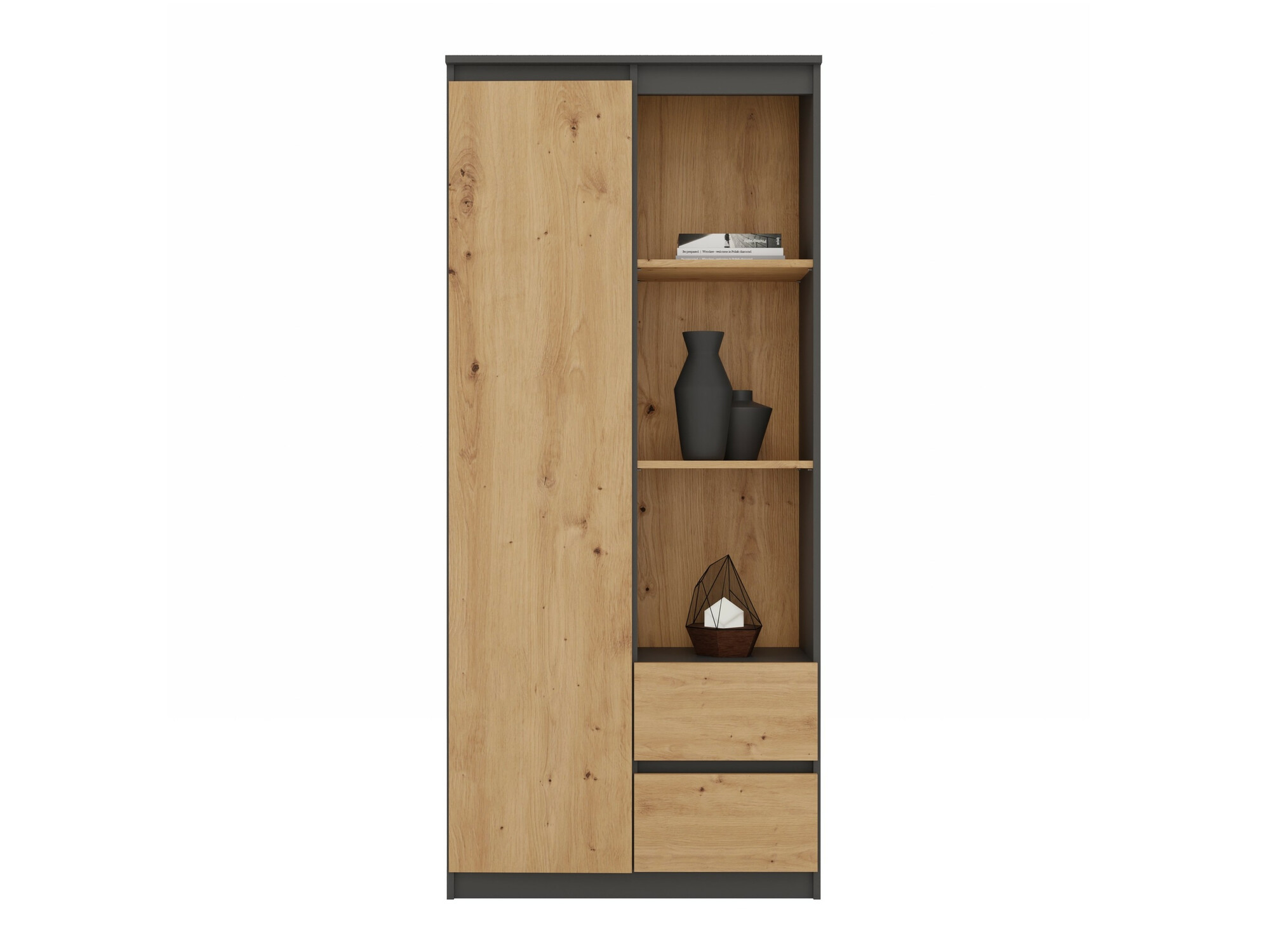 Raft Mandeville 182 (Antracit + Stejar artizan)