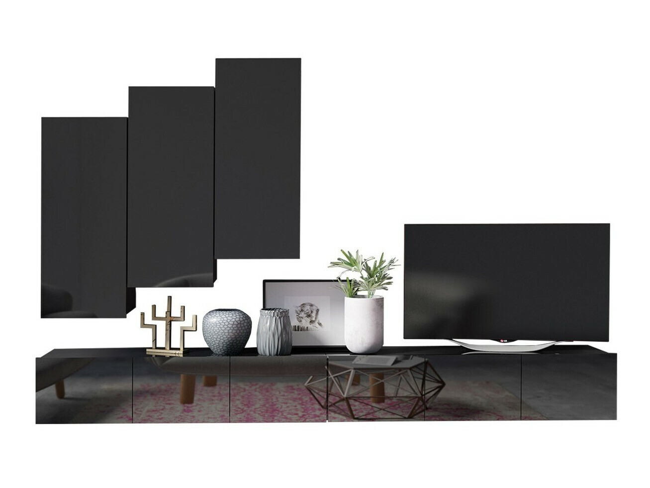 Set de living Remus XX (Negru)