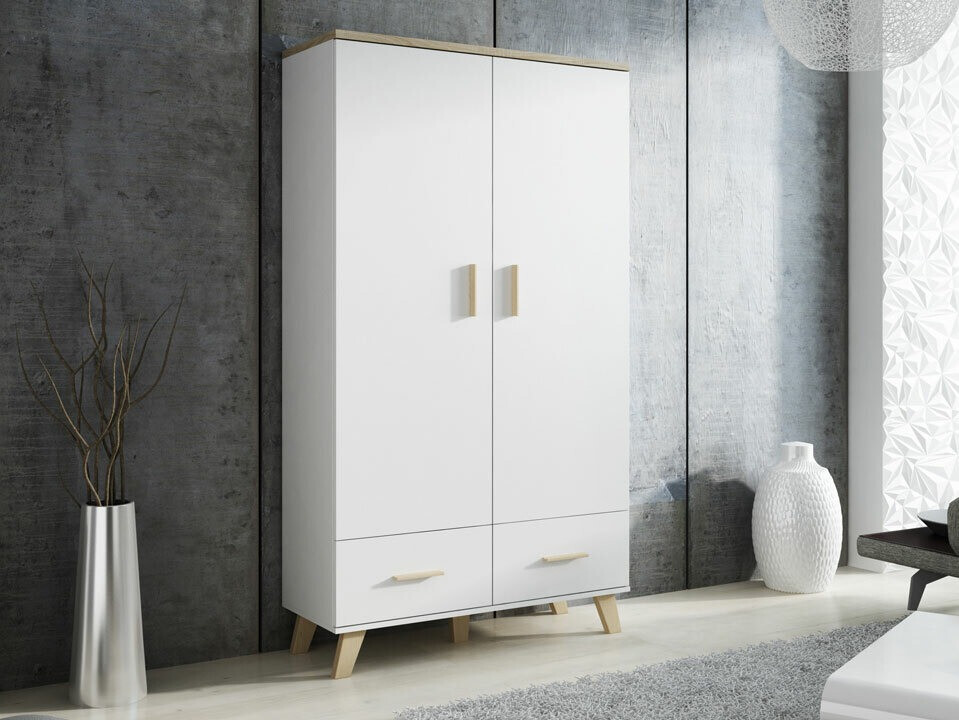 Dulap Larfloi 111 (Alb + Stejar Sonoma)