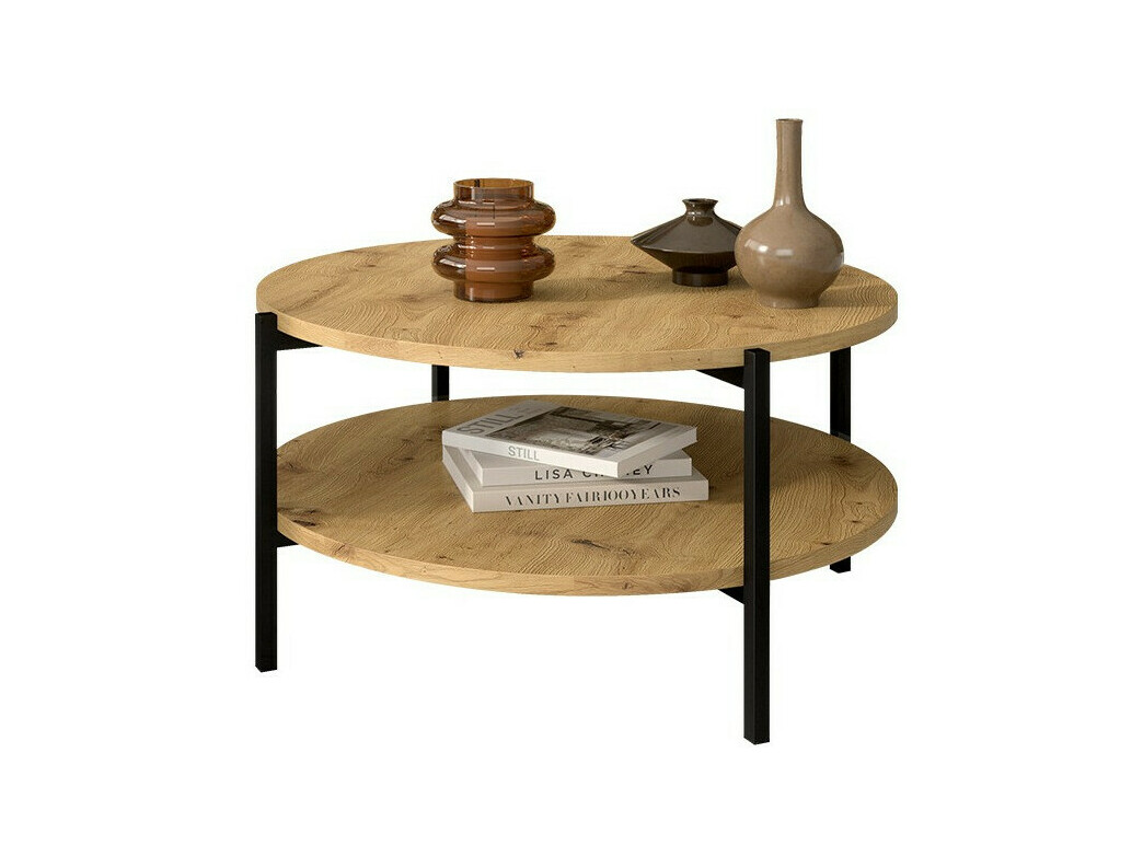 Măsuță de cafea Providence 181 (Stejar artizan + Negru)