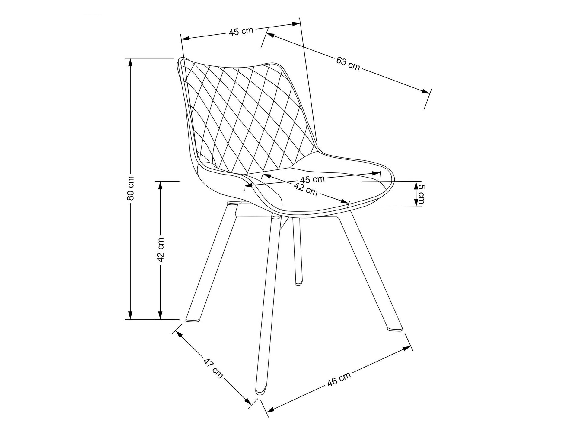 Scaun Houston 1442 (Bluvel 78)