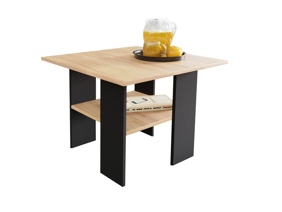 Măsuță de cafea Reading 102 (Negru + Craft stejar)