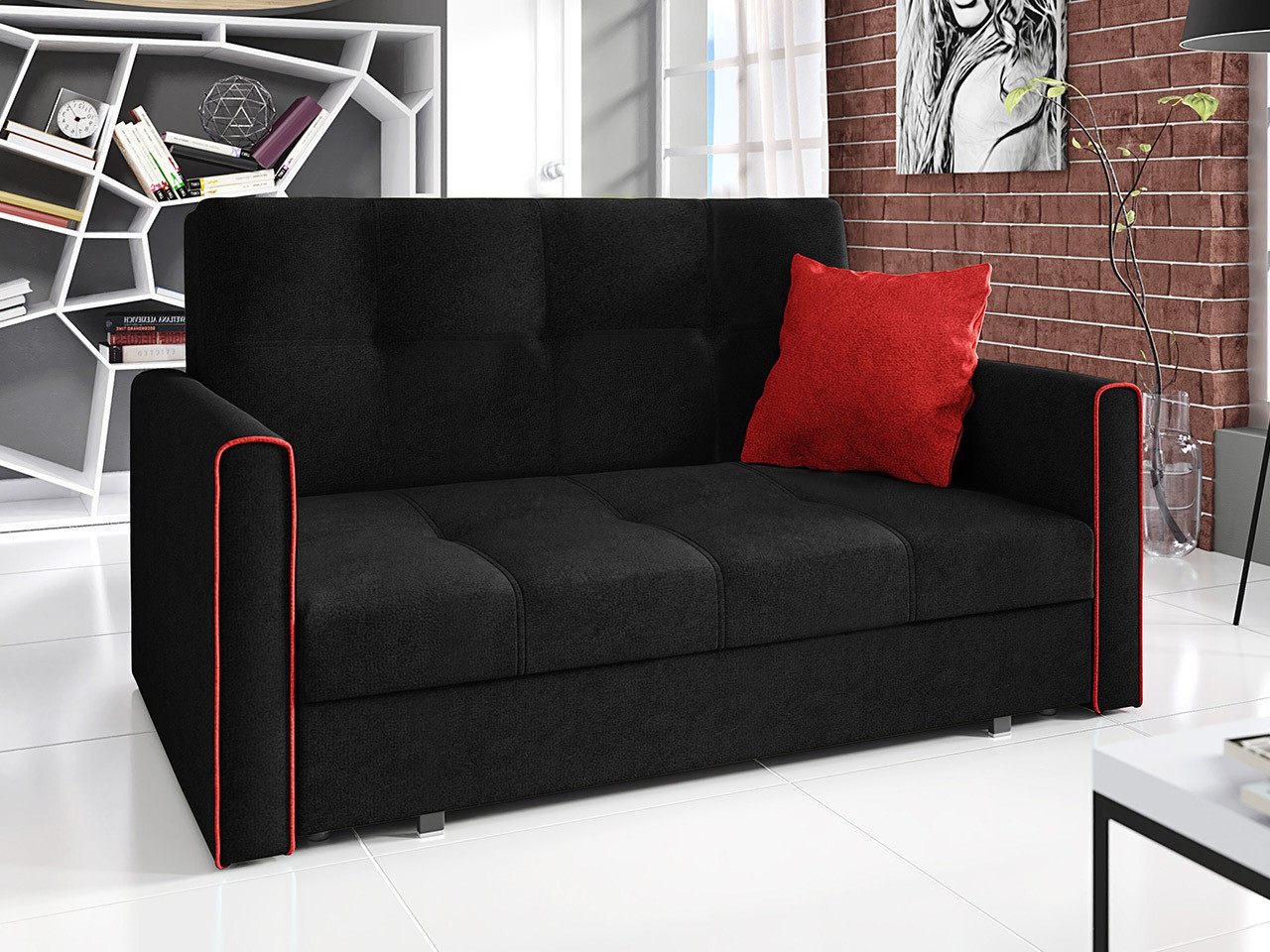 Canapea extensibilă Nuvora III (Alova 04 + Alova 46)