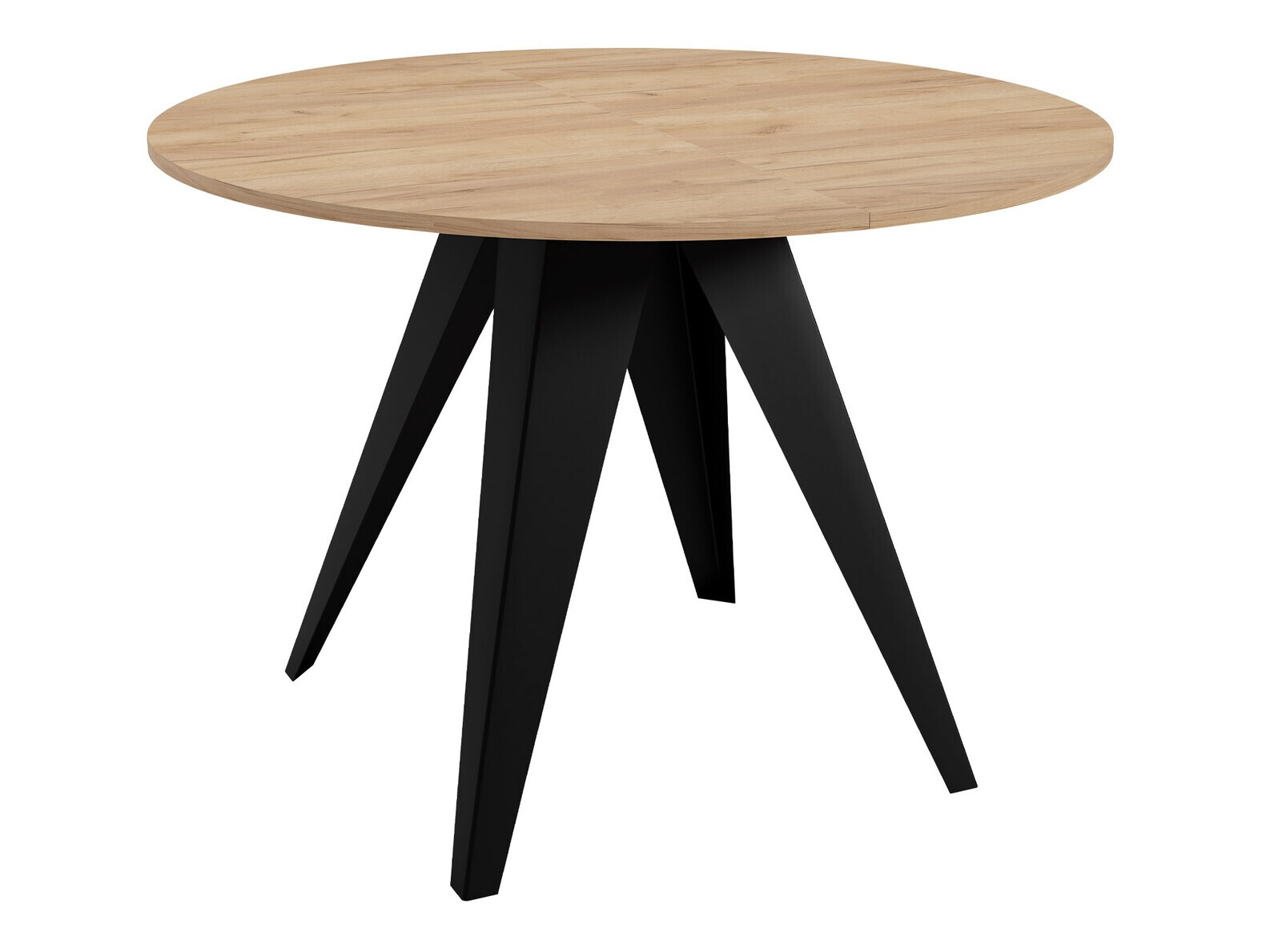Masă Oswego 114 (Negru + Stejar Craft auriu)