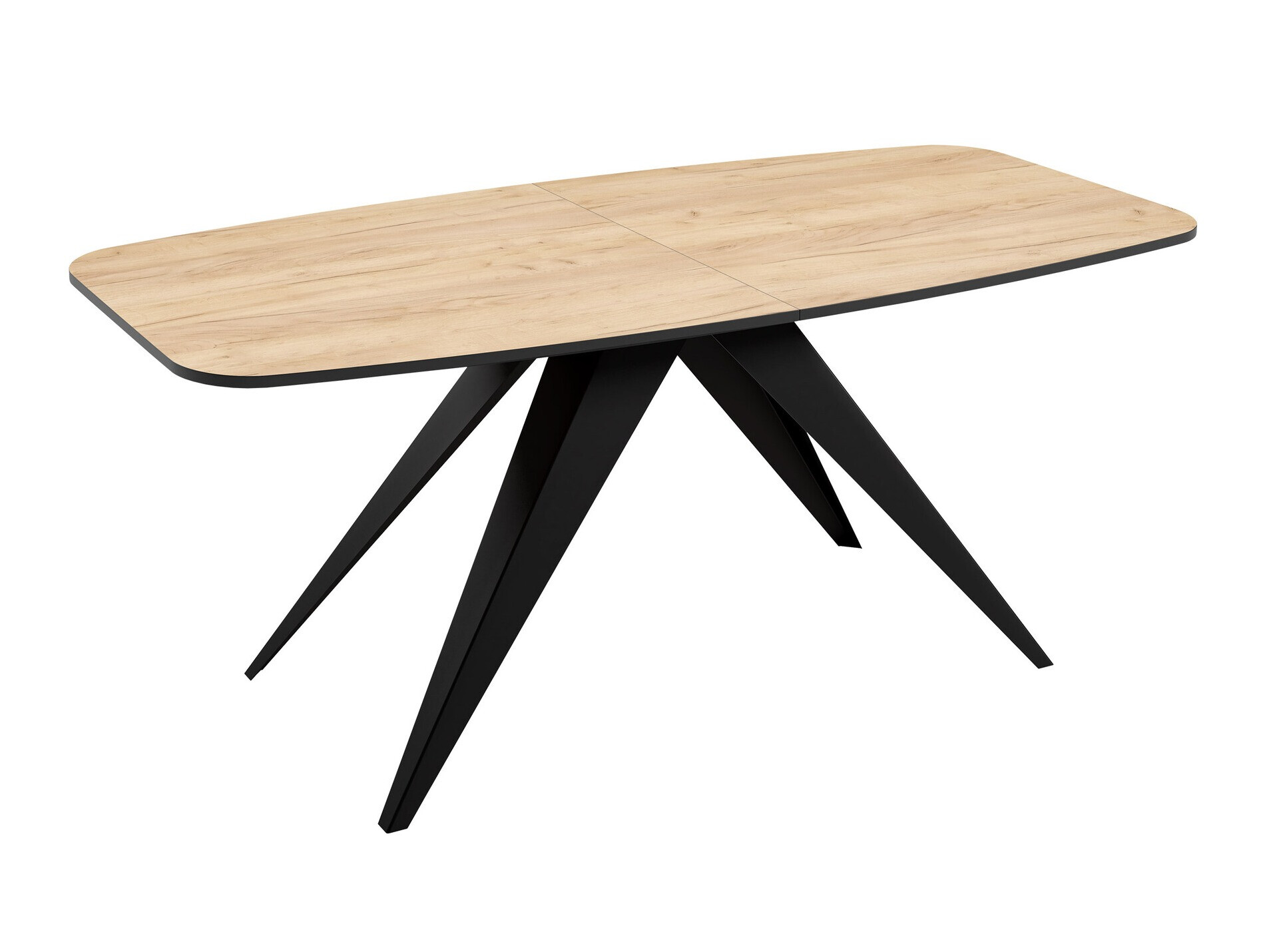 Masă Oswego 115 (Negru + Stejar Craft auriu)