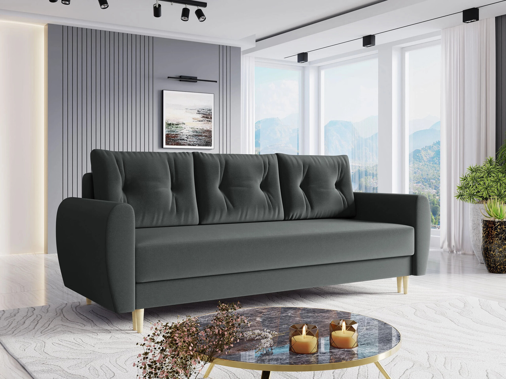 Canapea extensibilă Memphis 143 (Itaka 14)